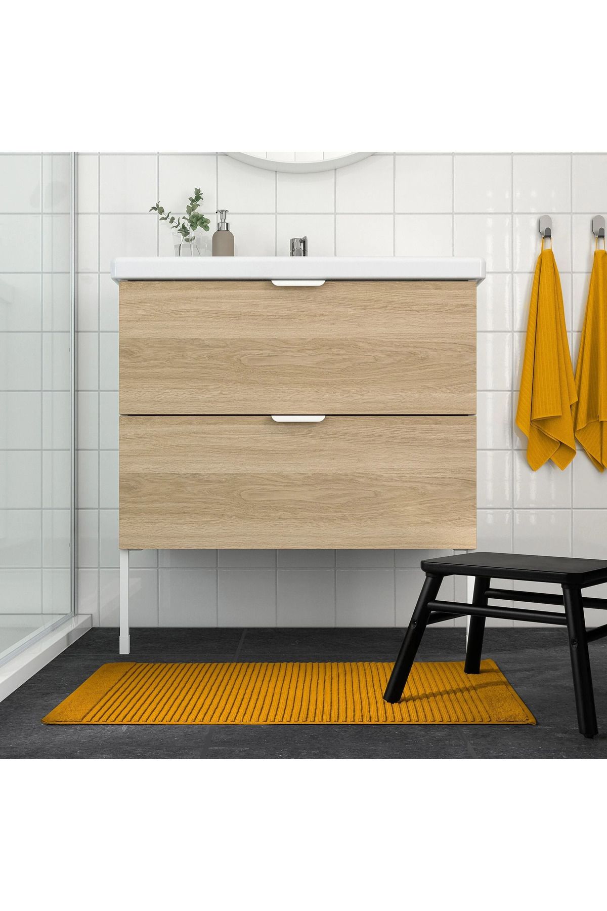 IKEA Altın Sarısı Banyo Paspası