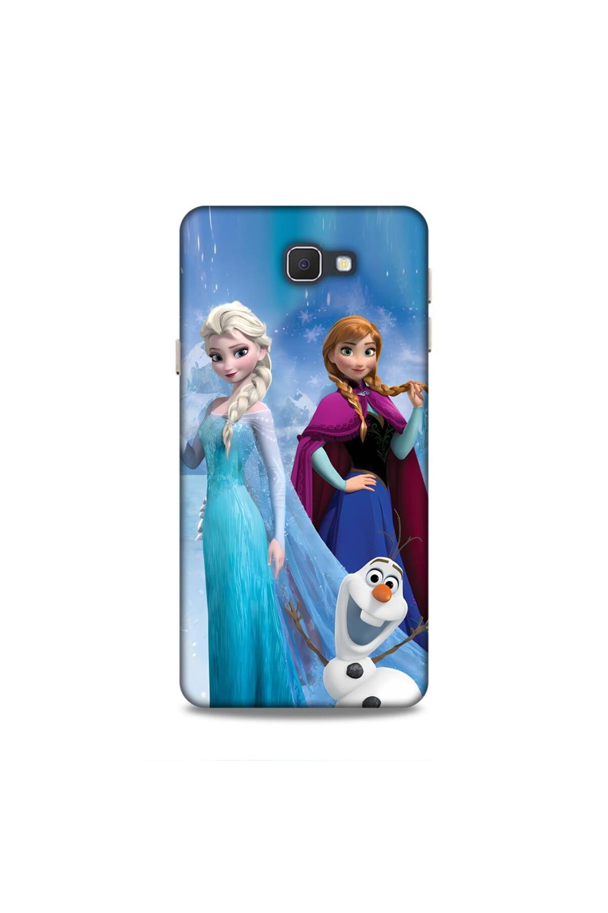 Lopard Samsung Galaxy J7 Prime Vega Hifi 30 Elsa Anna Frozen Bordo Kenarları Şeffaf Kapak