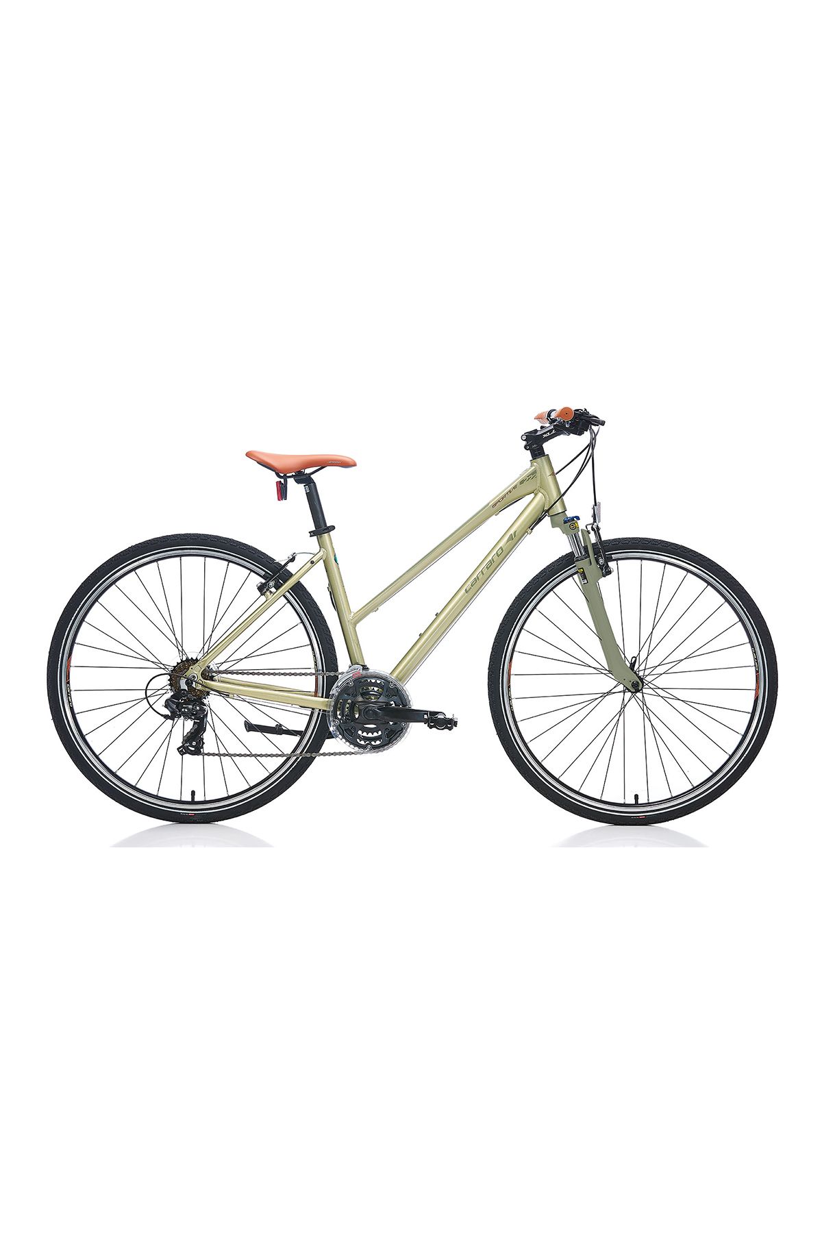 Carraro Sportive 222 28 jant Şehir & Tur Bisikleti (Lime Yeşil Koyu Yeşil Kahverengi) 46 Kadro