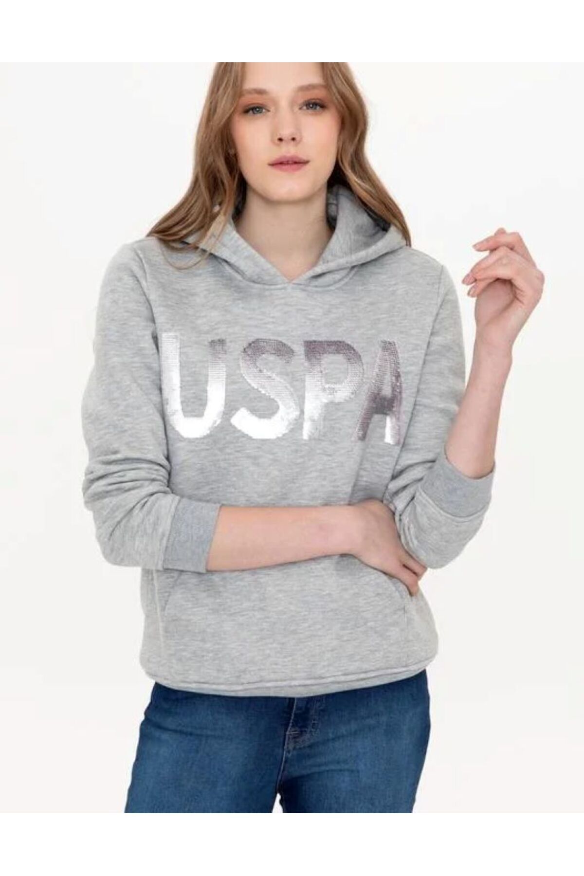 U.S. Polo Assn. Kadın kapüşonlu sweatshirt
