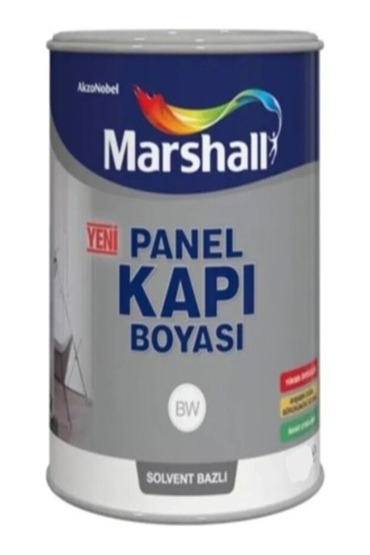 Marshall Solvent Bazlı Panel Kapı Boyası BEYAZ 1 LT