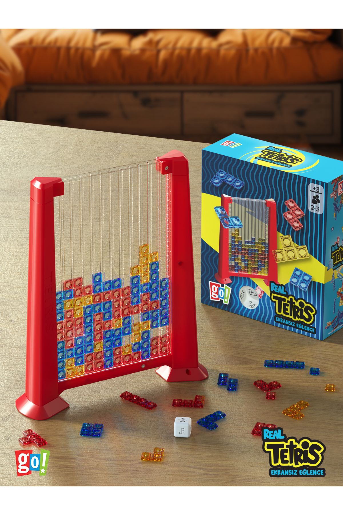 Go Toys Real Tetris Ekransız Aktivite Oyuncağı Eğitici Oyuncak