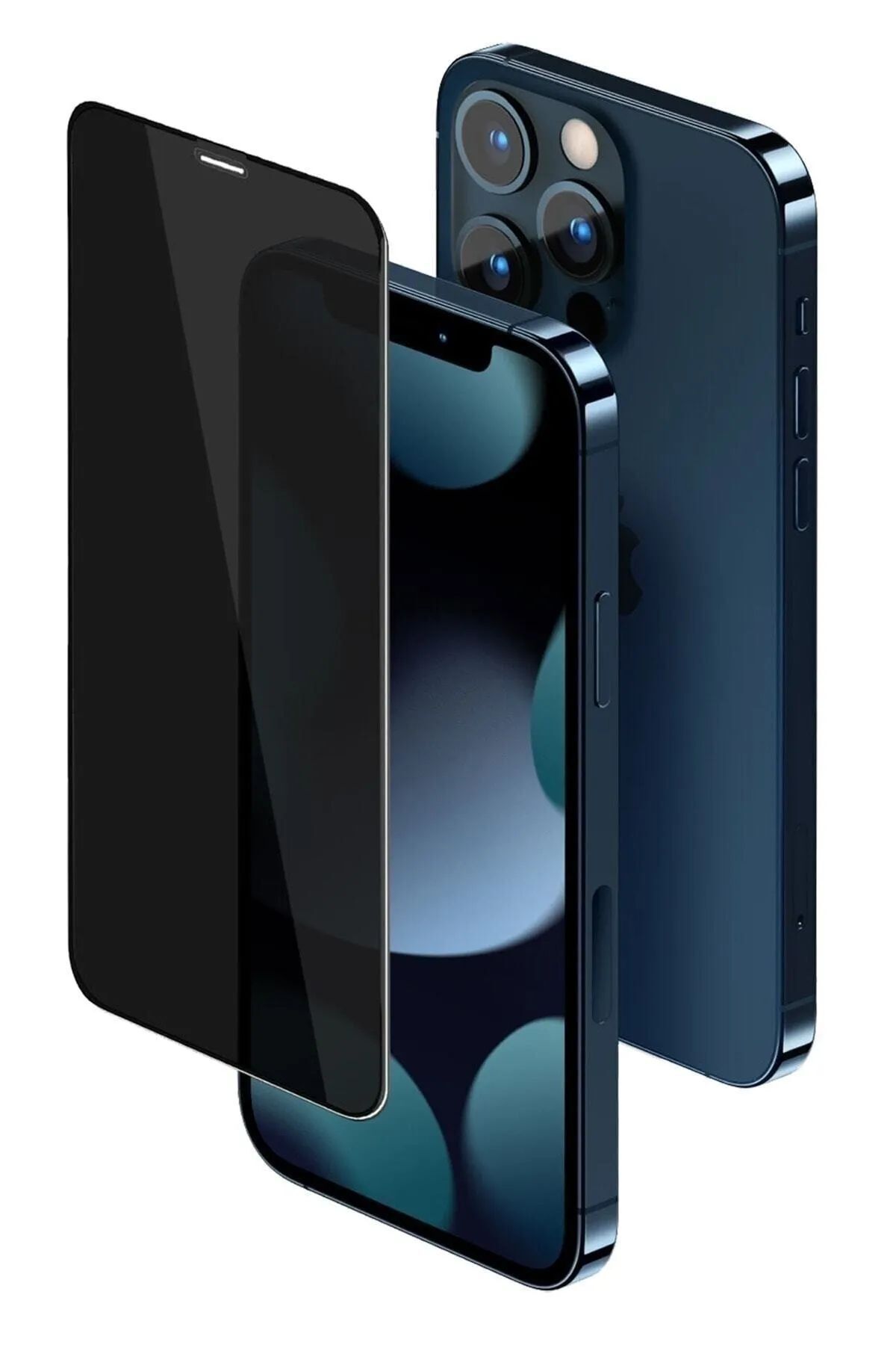 TREND Iphone 13 Pro Max Uyumlu Hayalet Ekran Gizli Tam Kaplayan Kırılmaz Cam Seramik Ekran Koruyucu Film