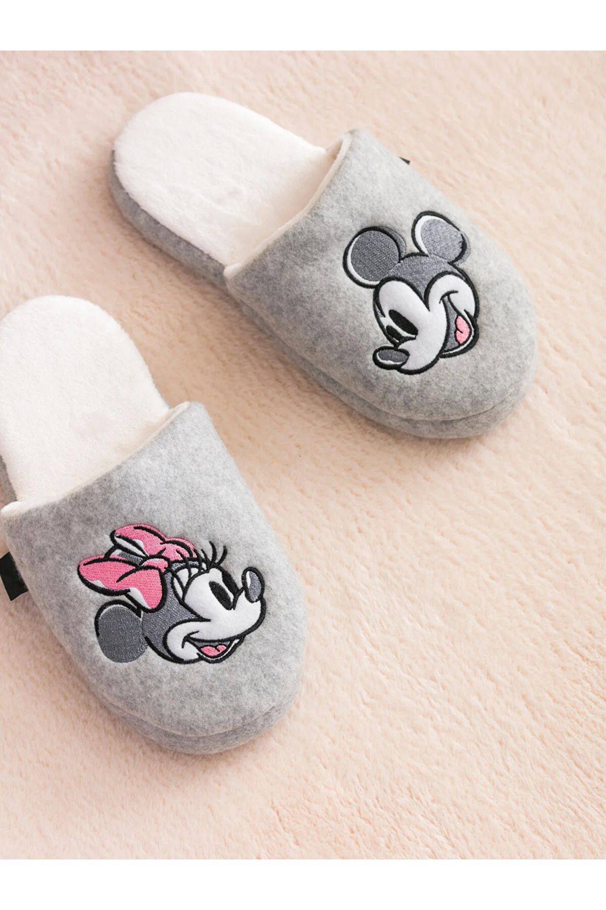 SHIVA Gift&More Minnie Mouse Nakışlı Kadın Ev Terliği