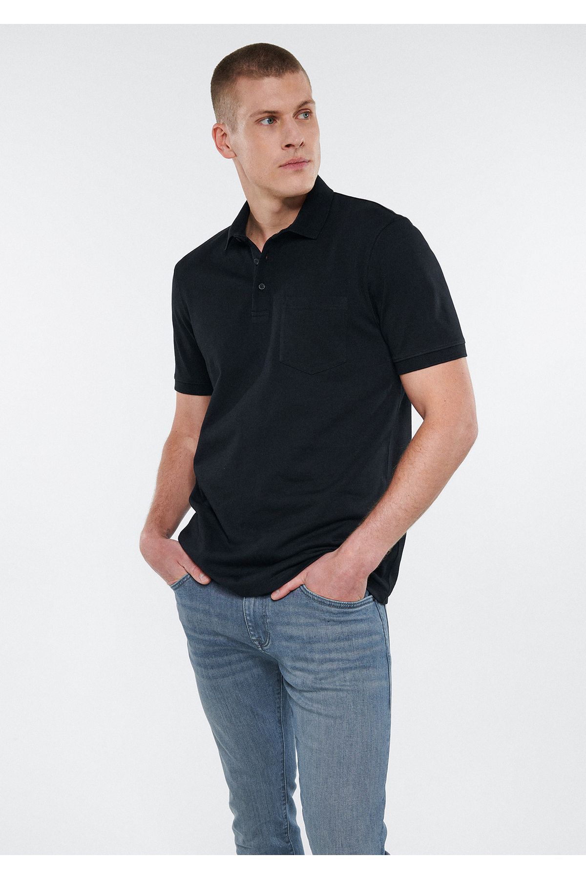 Mavi Siyah Polo Tişört Regular Fit / Normal Kesim 0611541-900