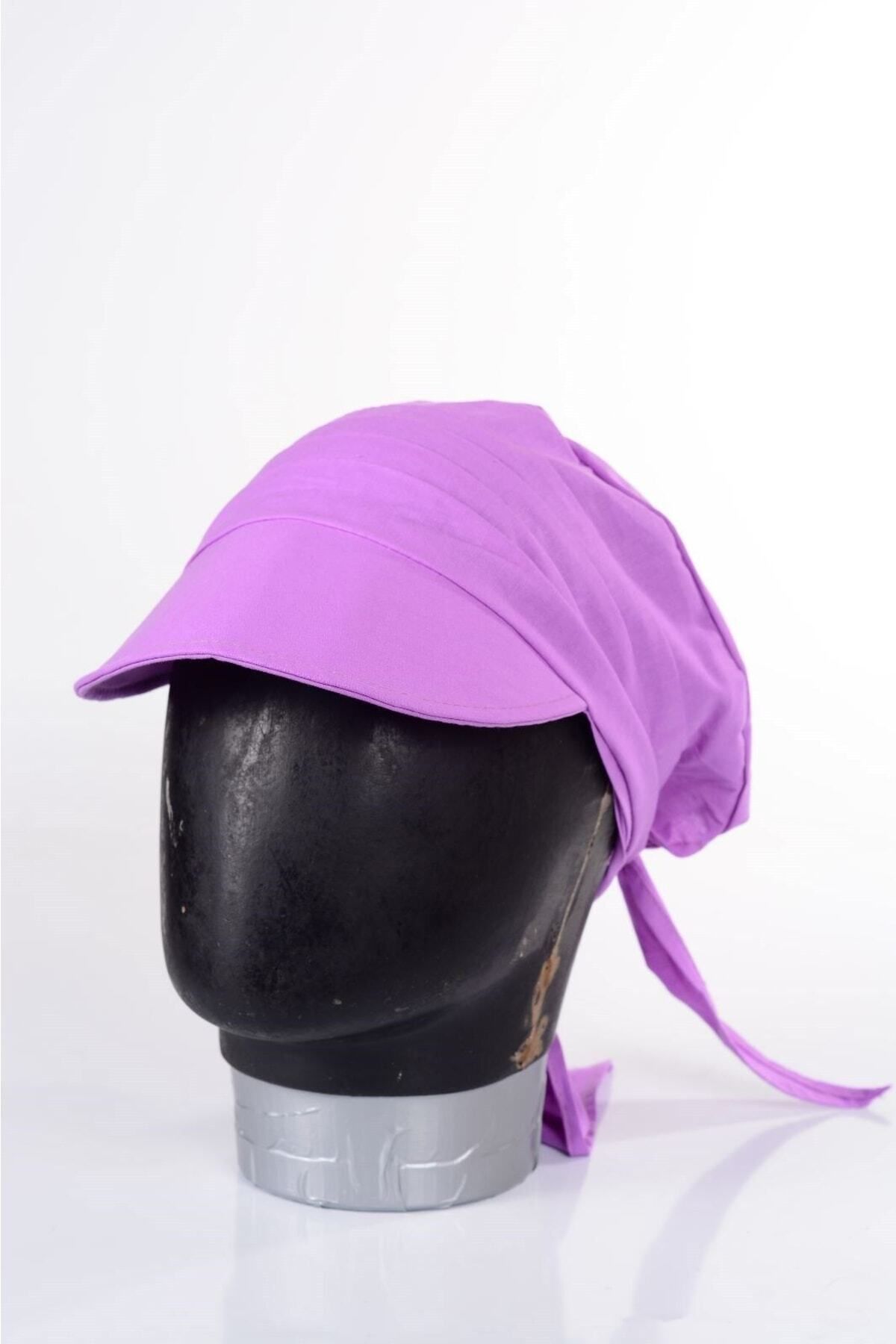 mercantoptan Kadın Safari Bağlamalı Eşarp Siperli Bandana Plaj Şapkası