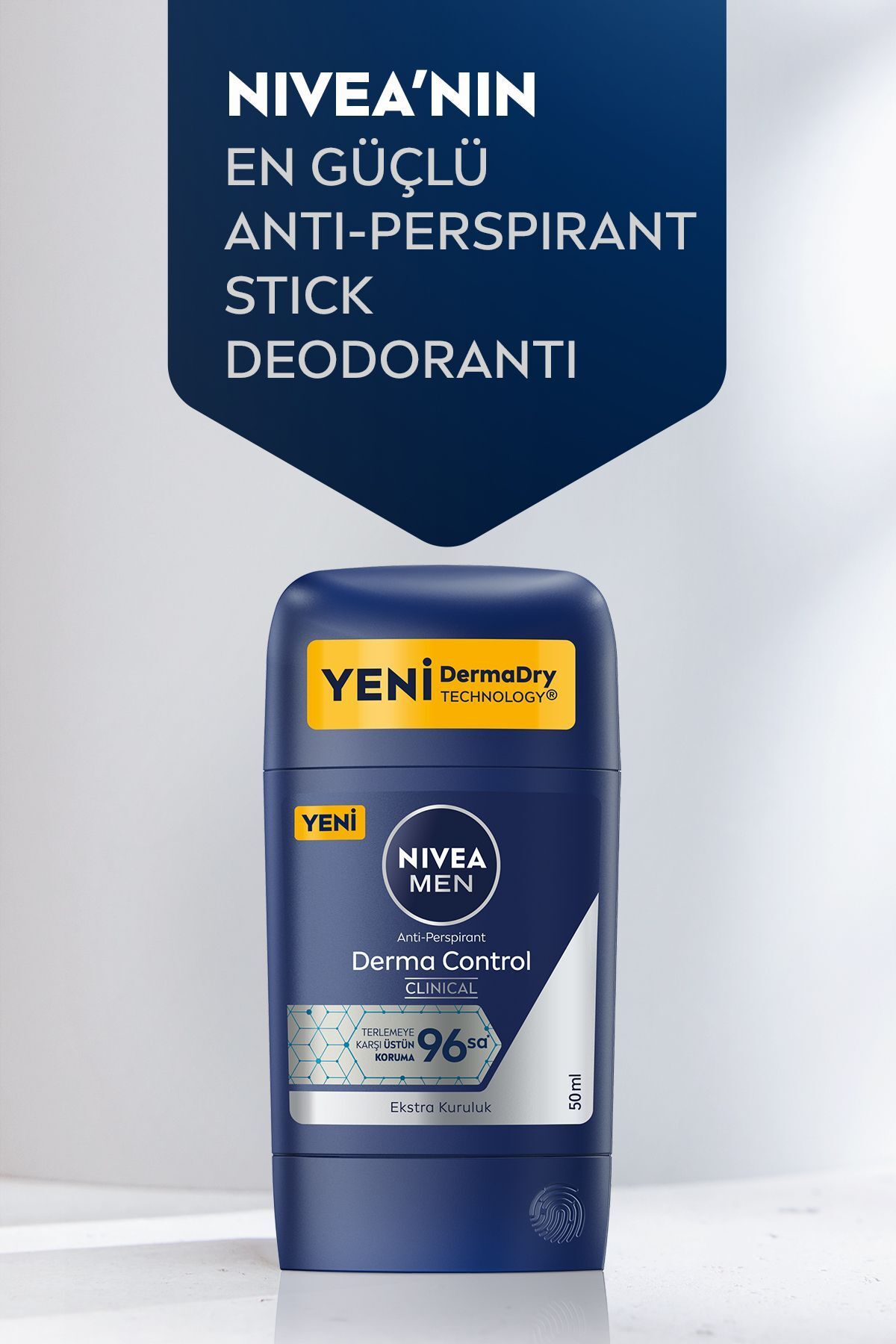 Men Erkek Stick Deodorant Derma Control Clinical 50 Ml,96 Saat Üstün Koruma, C Vitamini_2