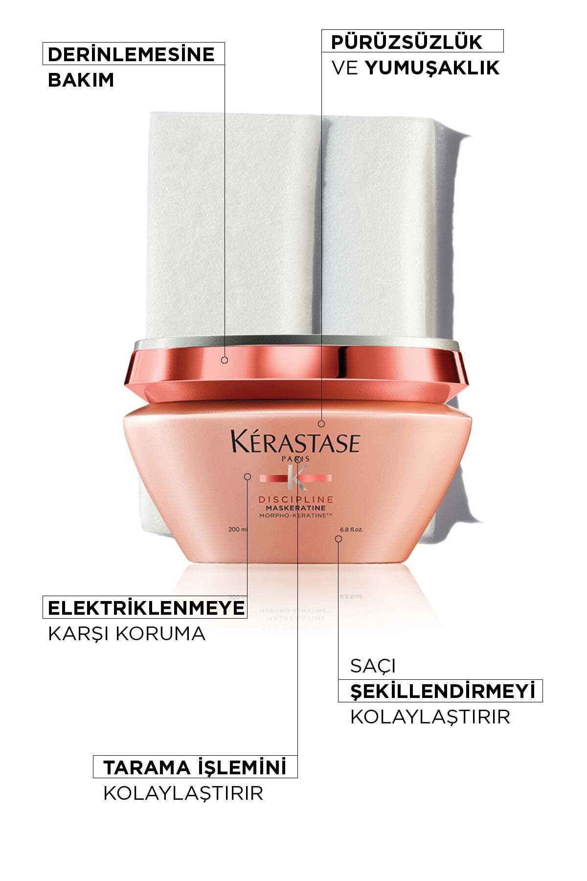 Kerastase Keratine Discipline Maskératine Elektiriklenme Karşıtı Keratinli Saç Maskesi-200ml