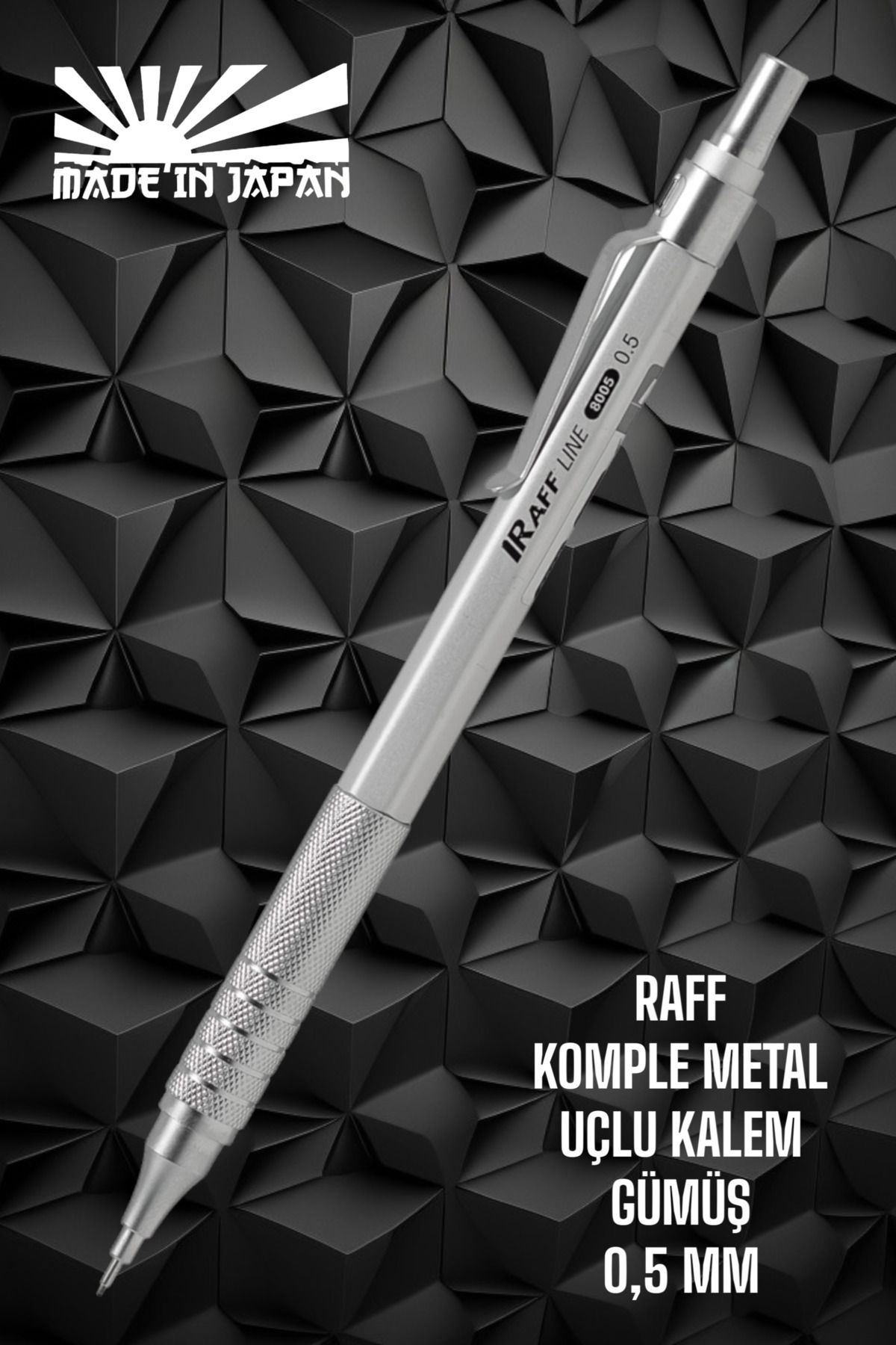 SEYFİKİRTASİYE RAFF METAL GÖVDE 0.5 MM GÜMÜŞ RENK UÇLU KALEM METAL VERSATİL KALEM