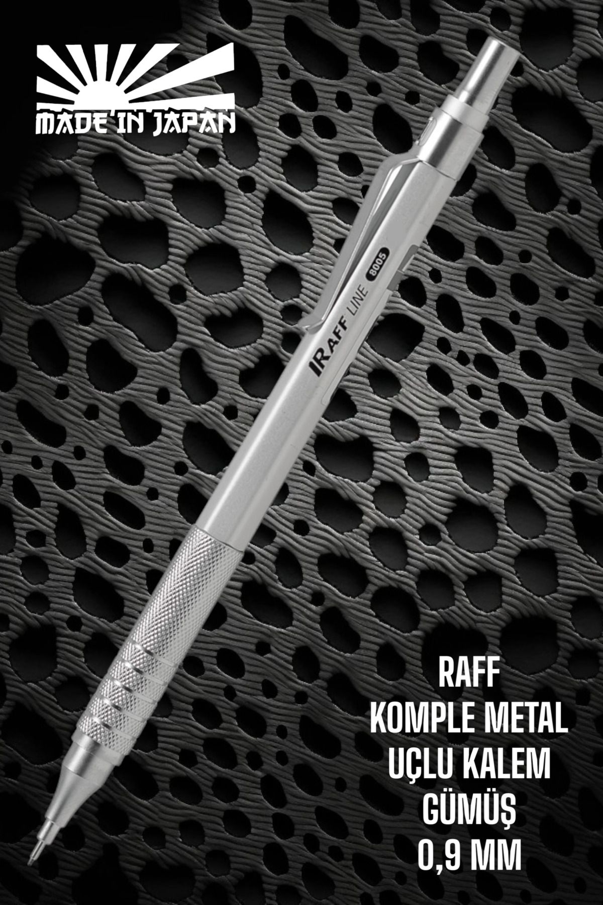 SEYFİKİRTASİYE RAFF METAL GÖVDE 0.9 MM GÜMÜŞ RENK UÇLU KALEM METAL VERSATİL KALEM