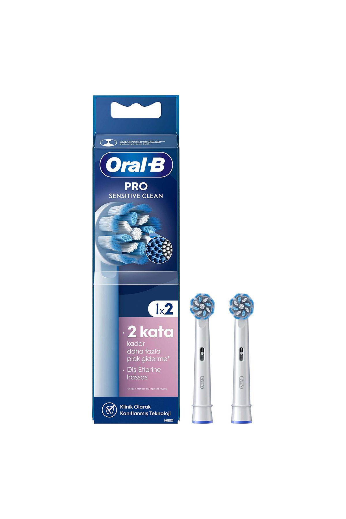 Oral-B Pro Sensitive Clean X-Filament Şarjlı Diş Fırçası Yedek Başlığı 2 Adet