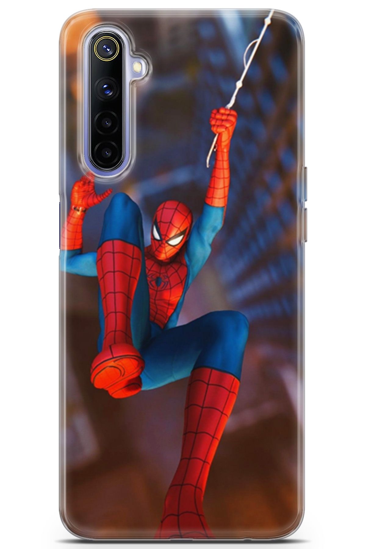 Lopard Realme 6 Uyumlu Kılıf Opus 20 Spiderman Renkli Kılıf Gradient