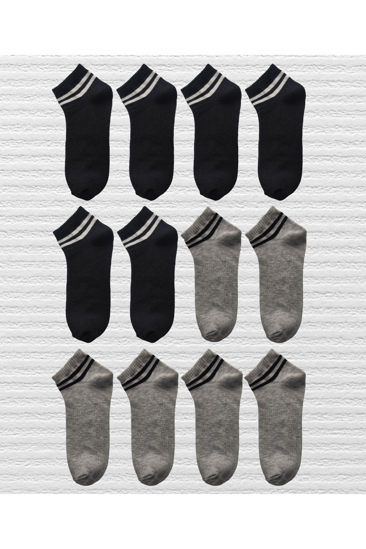 KAYSSOCK 12'li Unisex Karışık Patik Çorap