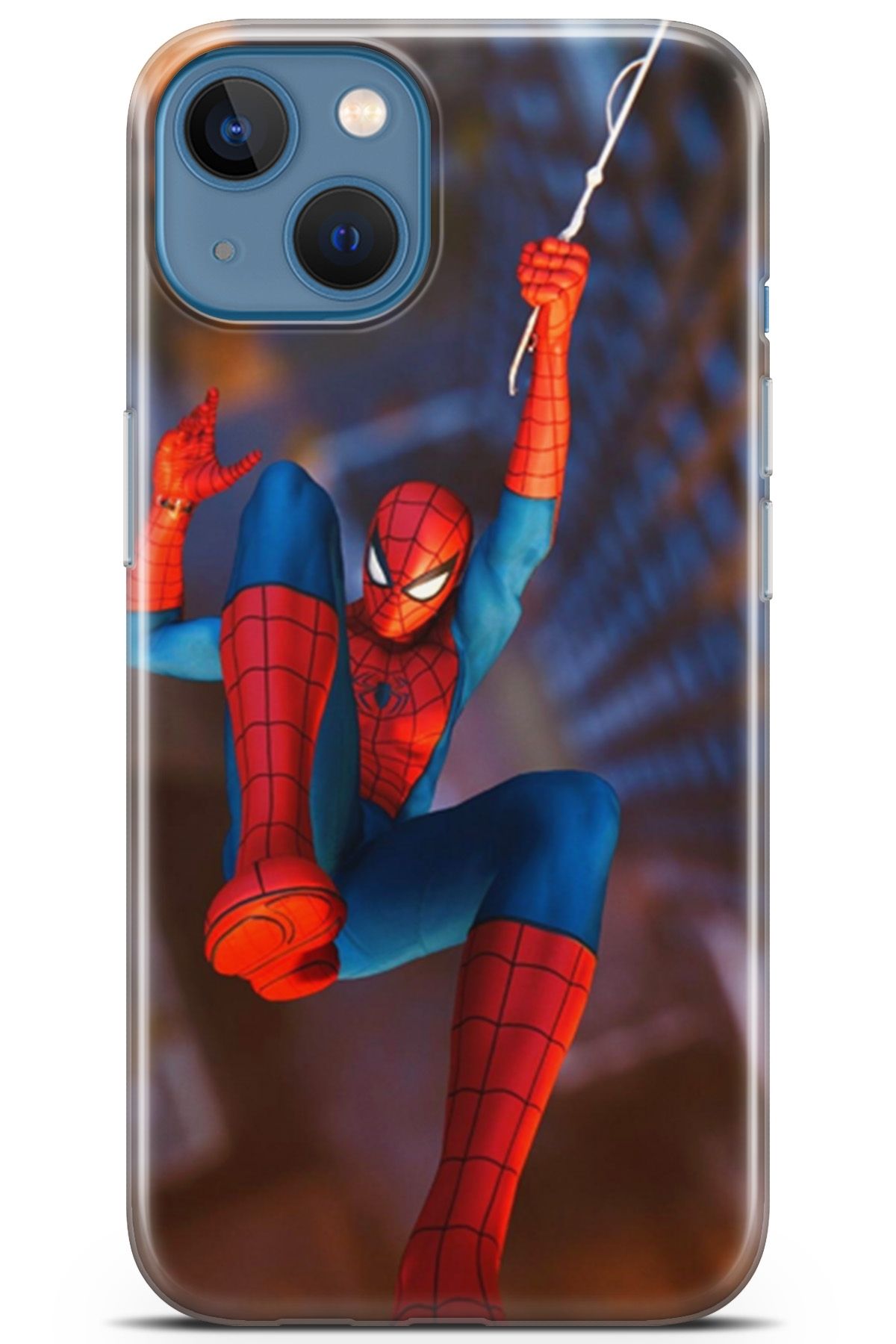 Lopard Apple iPhone 13 Uyumlu Kılıf Opus 20 Spiderman Renkli Kılıf Gradient