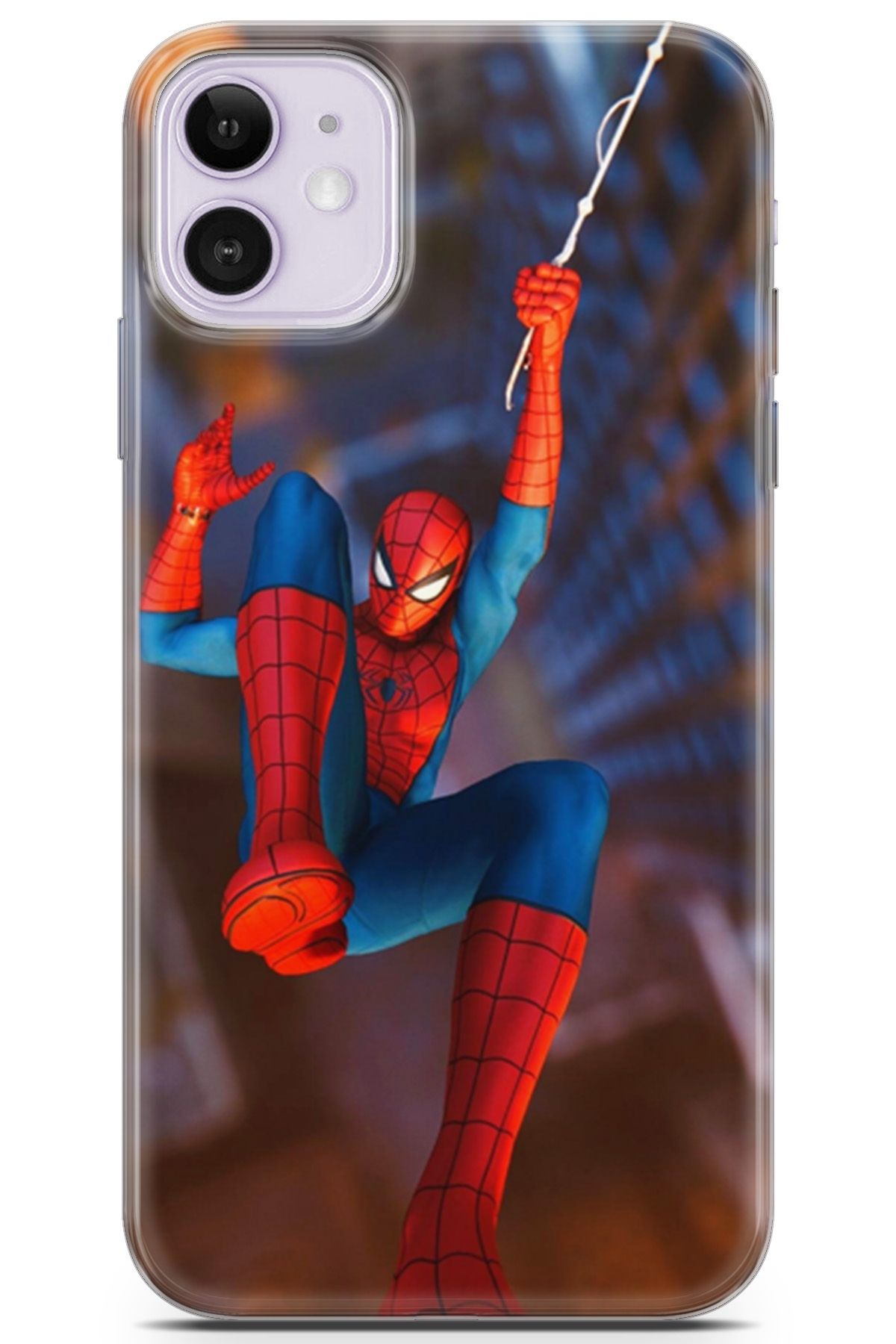Lopard Apple iPhone 11 Uyumlu Kılıf Opus 20 Spiderman Renkli Kılıf Gradient