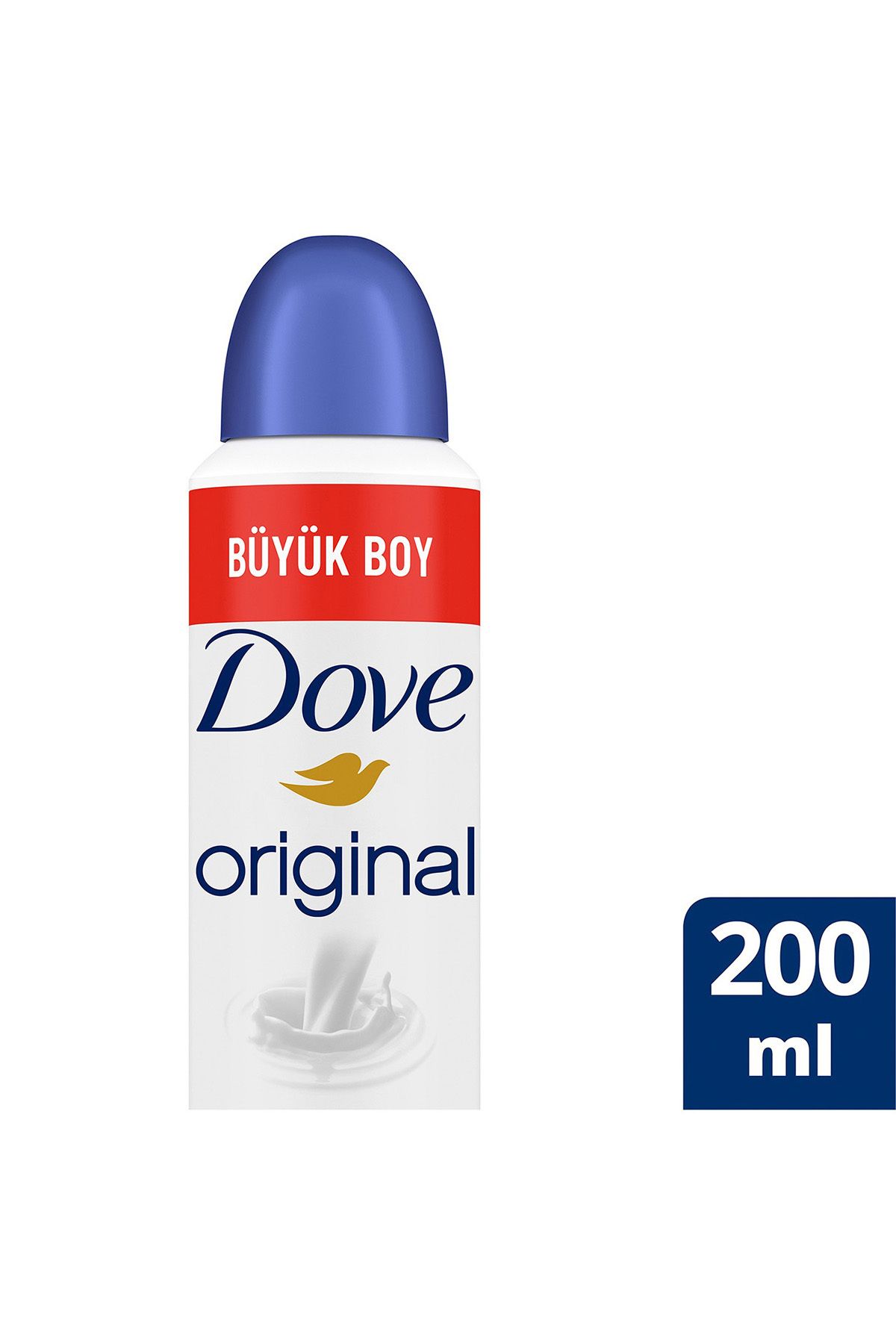 Dove Kadın Sprey Deodorant Original 1/4 Nemlendirici Krem Etkili Büyük Boy 200ml x1 Adet