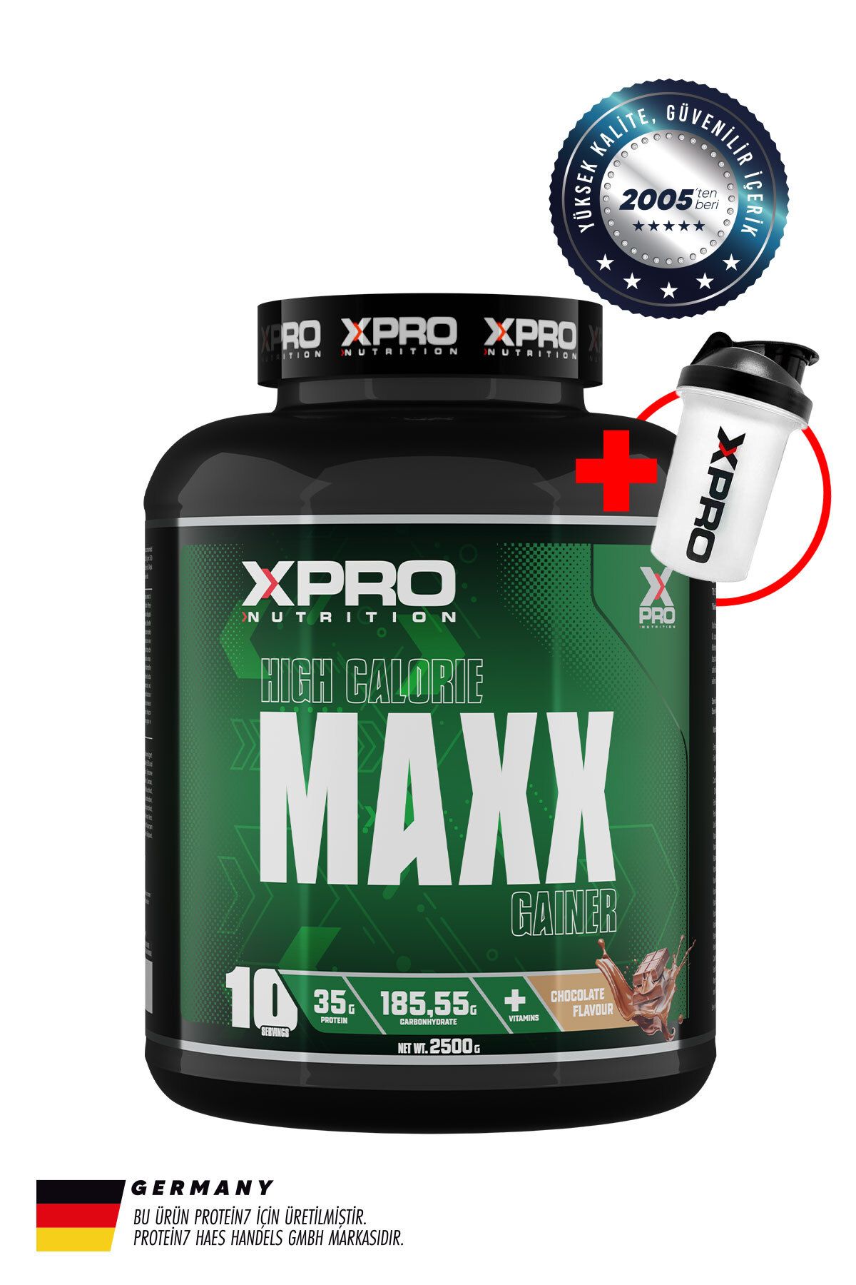 Xpro Nutrition Maxx Gainer Karbonhidrat Tozu 2500 Gr - Çikolata Aromalı