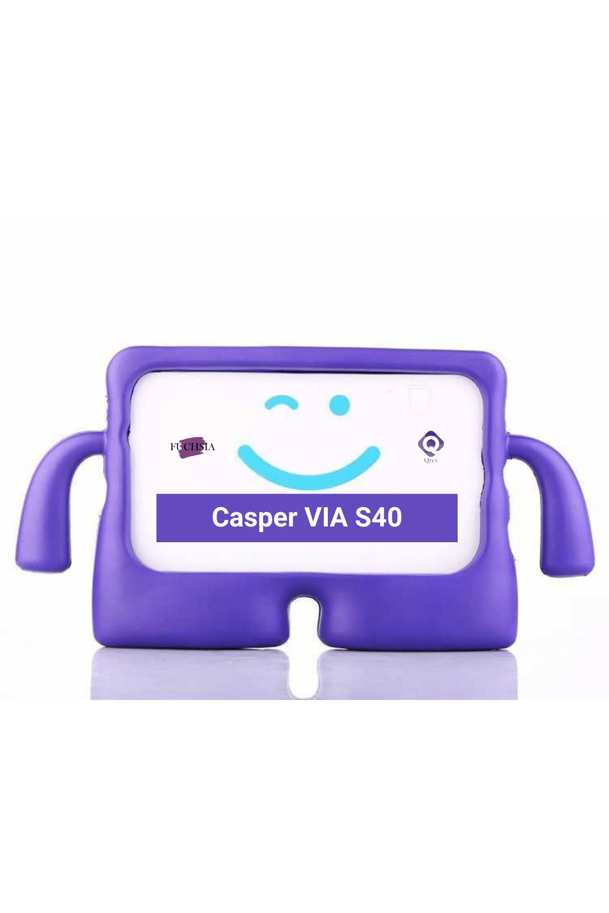 Fuchsia Via S40 10.4 inç Uyumlu Fuchsia iBuy Standlı Eğlenceli Çocuk Ruhlu Tablet Kılıfı