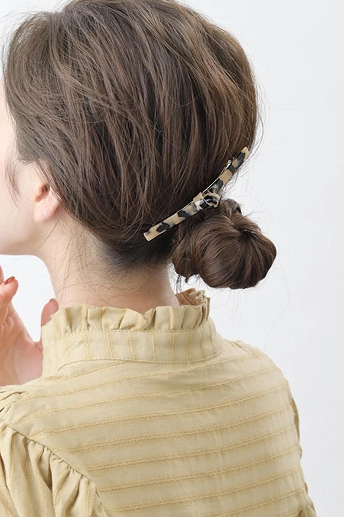 New Obsessions Knot Lüks Akrilik Kaplumbağa Sırtı Düğümlü Otomatik Saç Tokası