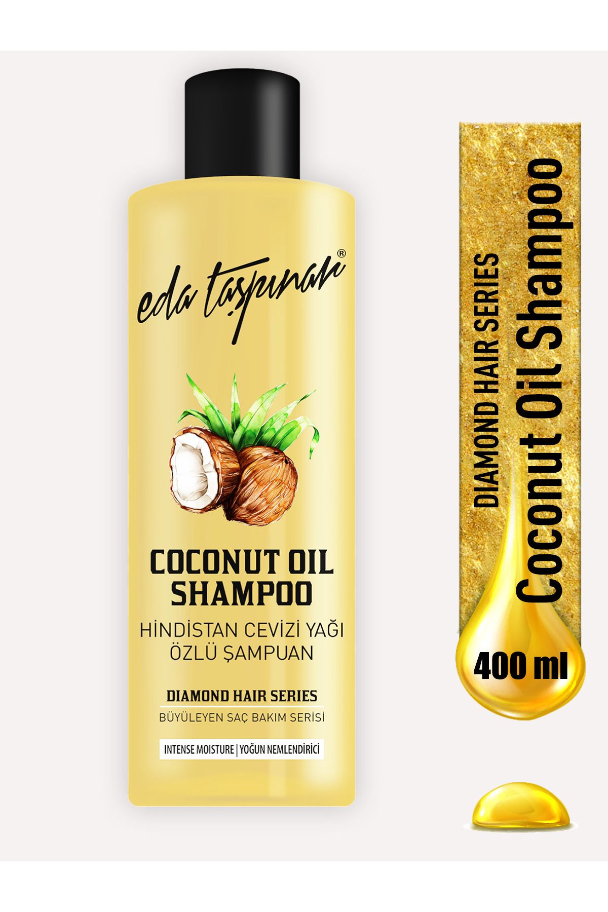 Eda Taşpınar Coconut Oil Hindistan Cevizi Şampuanı Yoğun Nemlendirici 400ml.