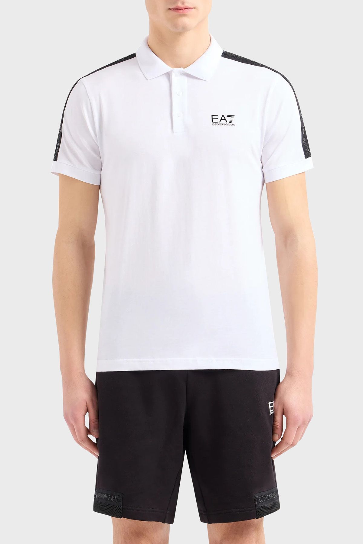 EA7 Pamuklu Regular Fit Polo Yaka T Shirt Erkek POLO YAKA T SHİRT 3DPF23 PJ02Z 1100