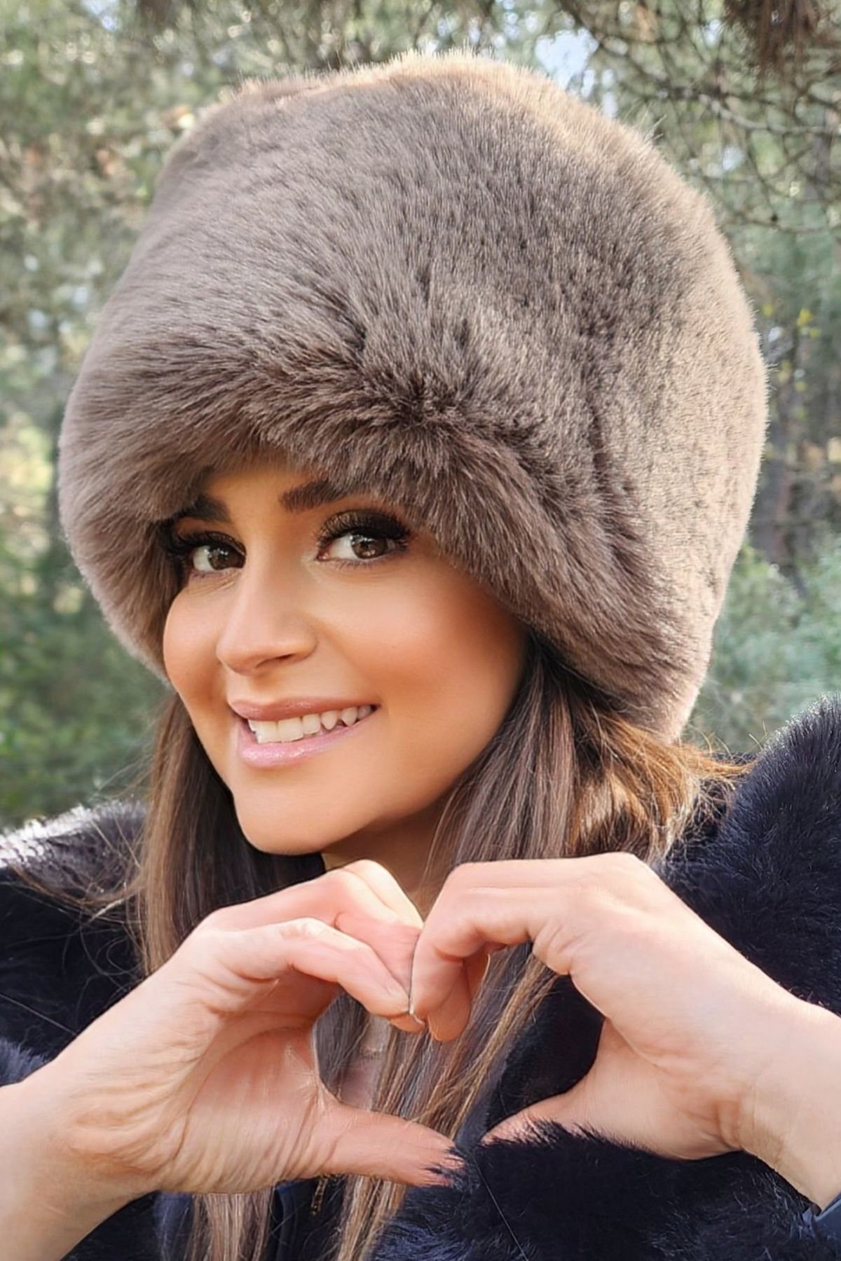 Mağazam Online Kışlık Suni Kürk Kazak Rus Tarzı Vizon Kalpak Şapka