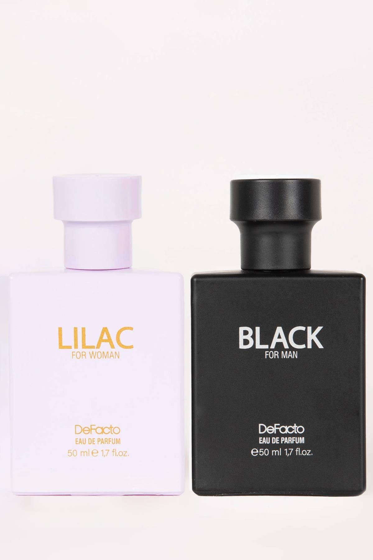 Defacto Erkek Black & Kadın Lilac 2'li Set Parfüm 50 ml