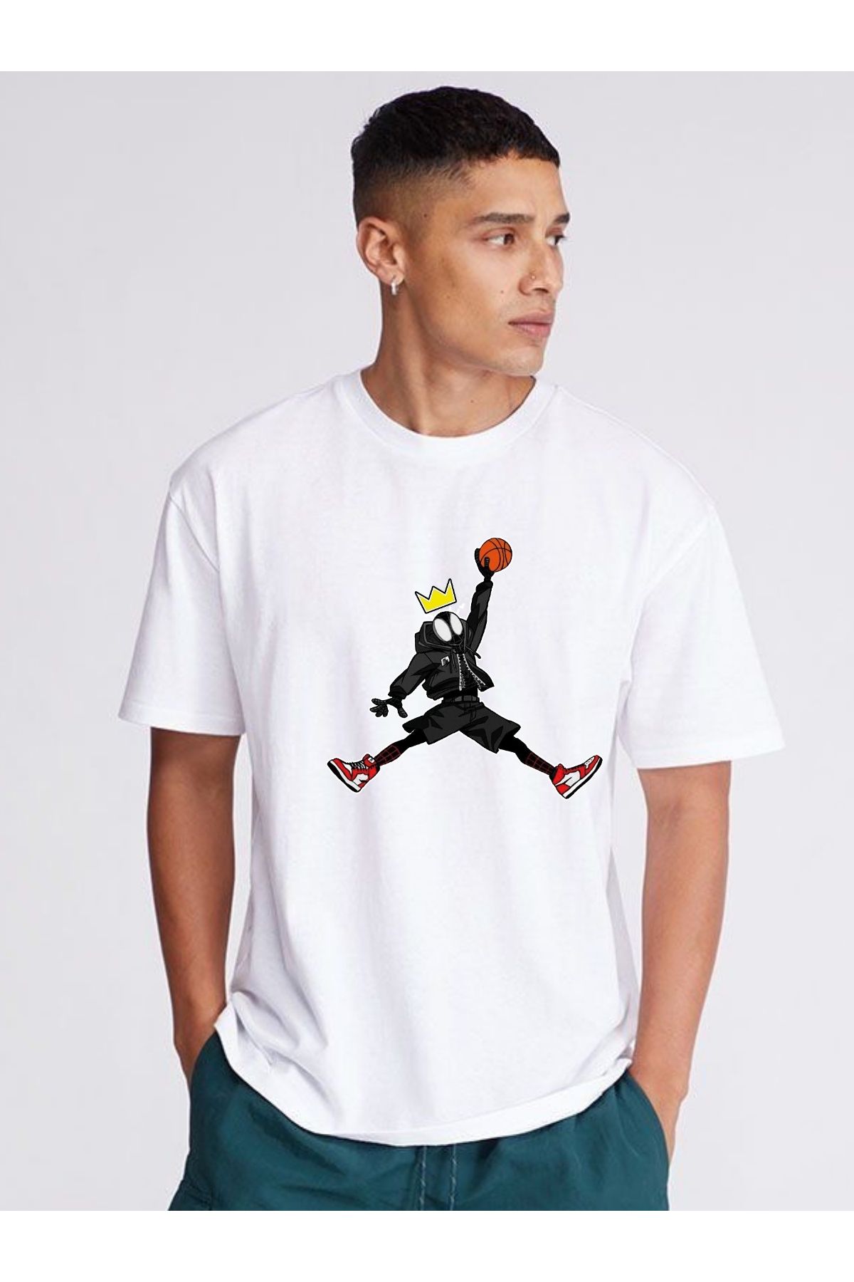 lepiska Basketbol tişört-Basketbol sevenlere hediye Tişörtü- Pamuklu -Çocuk-Yetişkin tüm bedenler