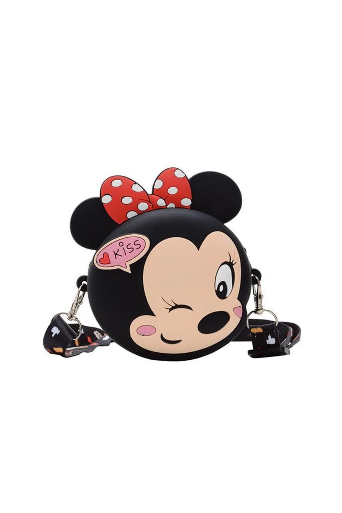 Nettenevime Mickey Mause Minnie Kiss Bozuk Para Cüzdanı Çanta Çocuk Cüzdan Küçük Para Kutusu Omuzdan Askılı Çant