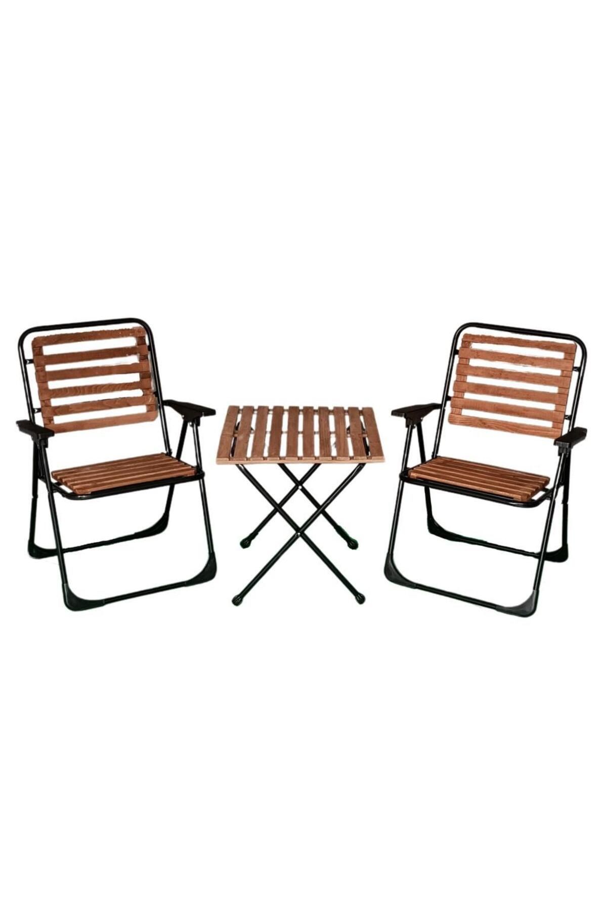 Prado Riposo Elit Katlanabilir Bahçe Balkon Kamp Piknik Sandalye Masa Seti