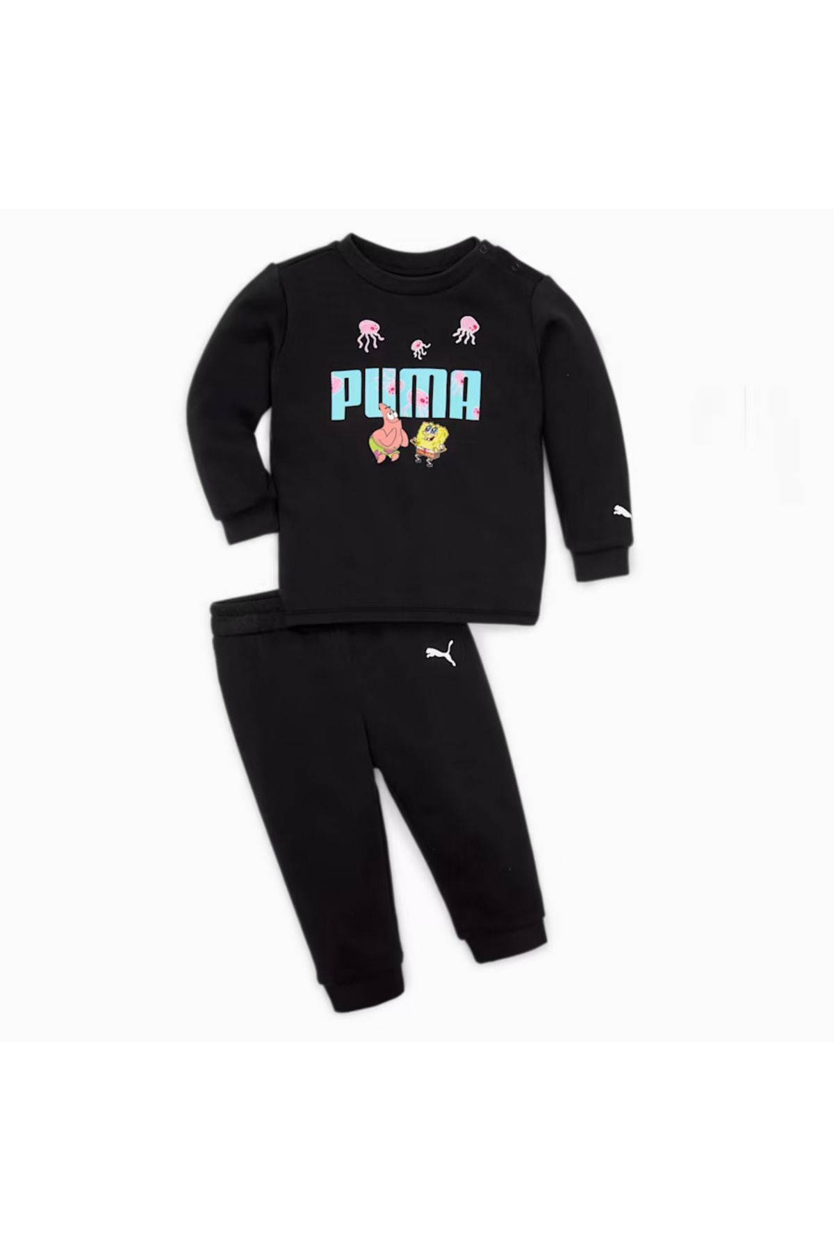 Puma Sungerbob unisex bebek  siyah eşofman ve sweatshirt takım 67368101