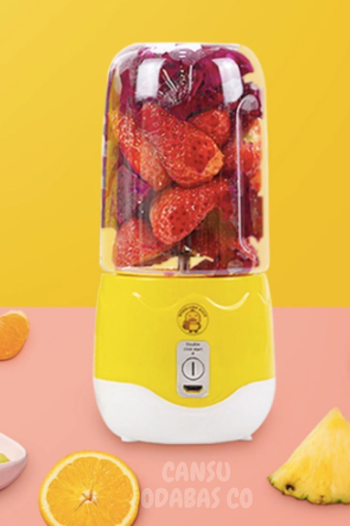 CANSU ODABAS CO Taşınabilir Mini elektrikli sıkacağı USB şarj Milkshake taze meyve portakal limon mutfak Blender