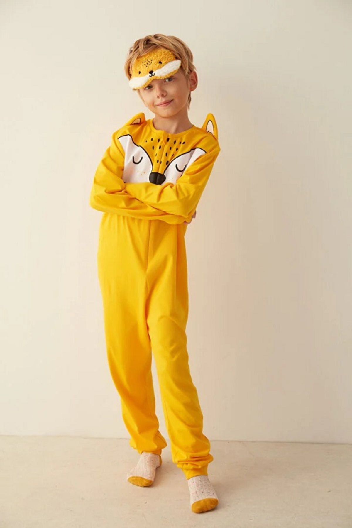 Penti Sarı Erkek Çocuk Tilki Tulum