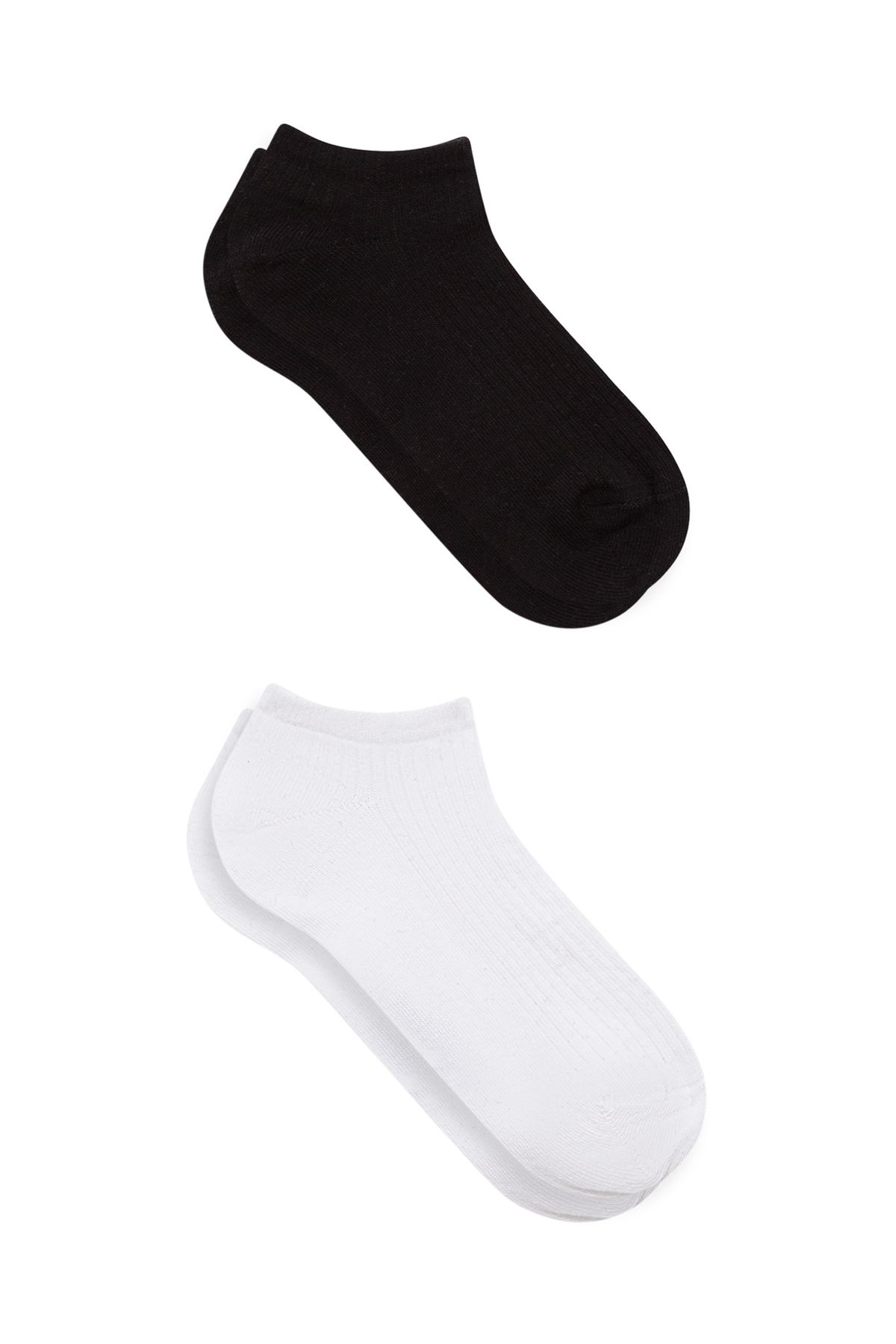 Mavi 2li Siyah Beyaz Patik Çorap Seti 198652-900