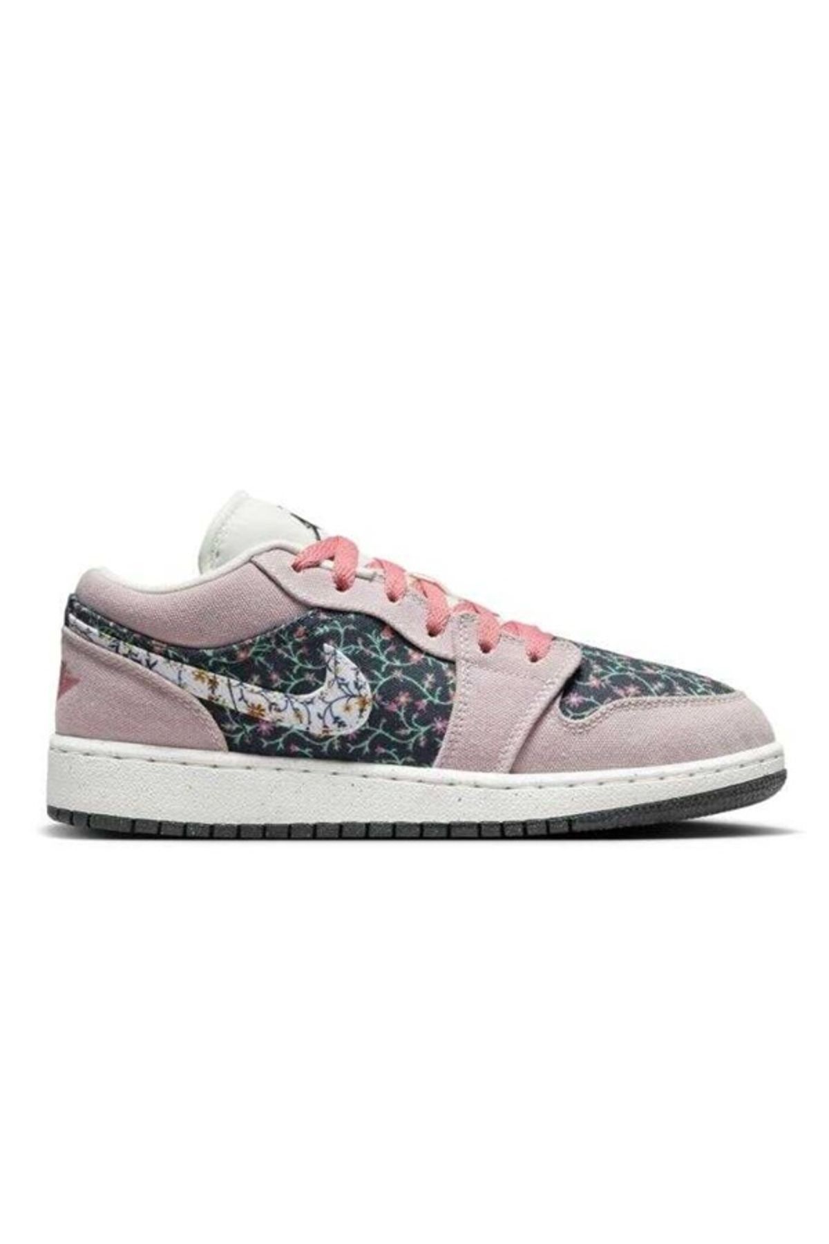 Nike Air Jordan 1 Low SE Gs Floral Canvas Kadın Sneaker Ayakkabı