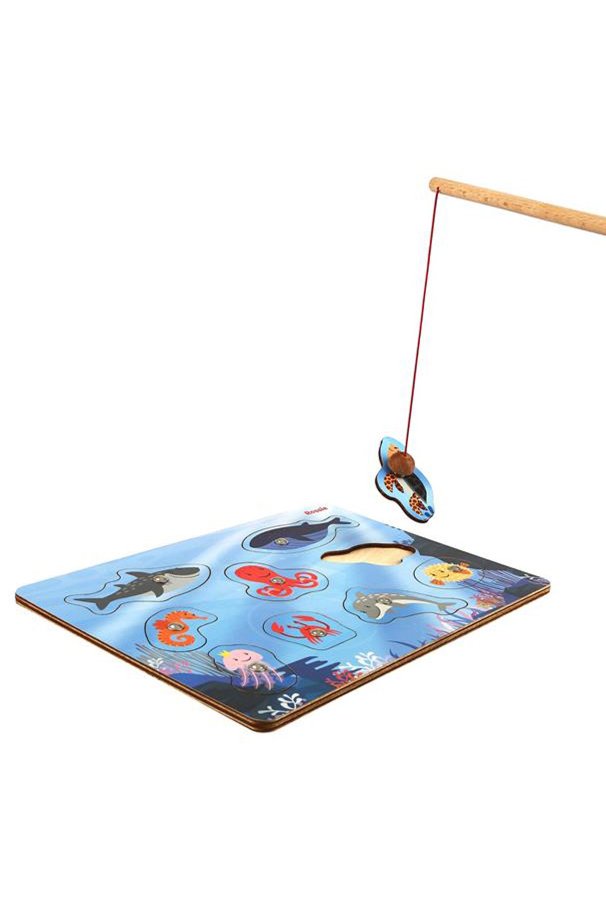 Rossie Calimera Toys Ahşap Magnet Balık Yakalama Oltalı Puzzle