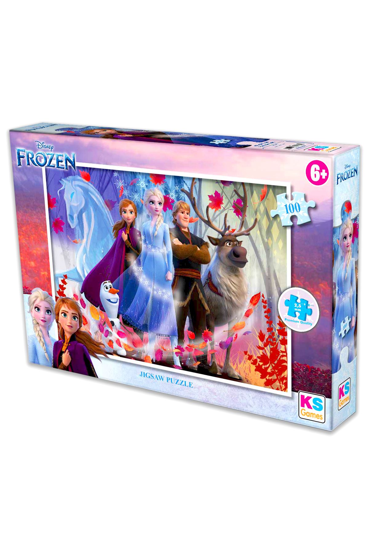 Ks Games Frozen Karlar Ülkesi Elsa Ve Anna lisanslı Kutulu Puzzle/yapboz 100'parça
