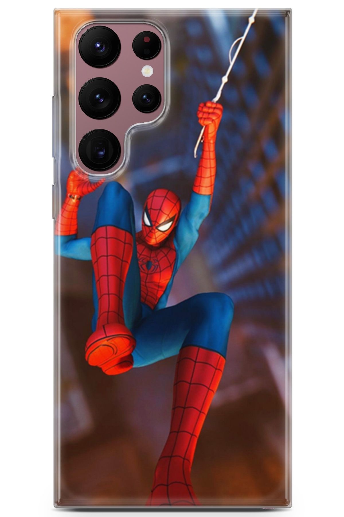 Lopard Samsung Galaxy S22 Ultra Uyumlu Kılıf Opus 20 Spiderman Renkli Kılıf Gradient