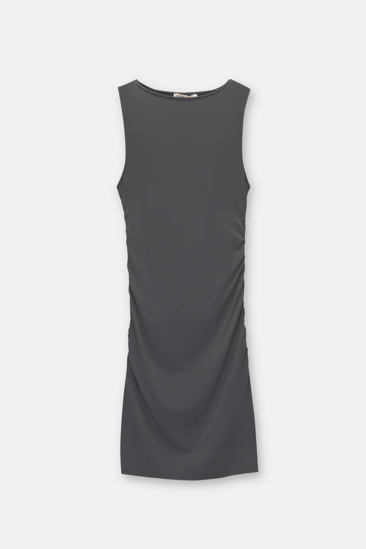 Pull & Bear Kısa ve büzgülü poliamid elbise