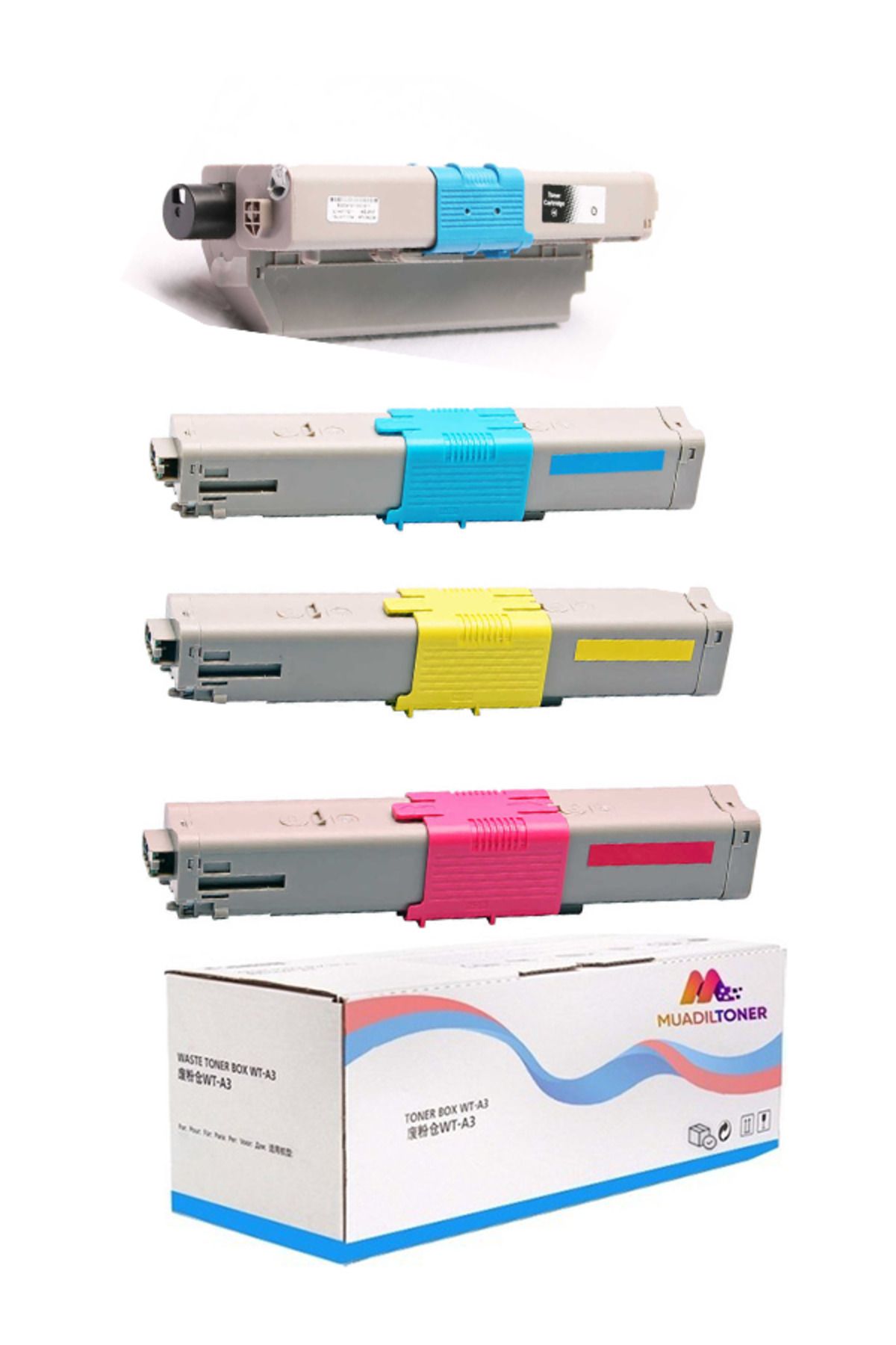 Colorprint Colorful Toner Oki C301- C321- Oki C321Dn-44973544 1 Set Muadil Toner