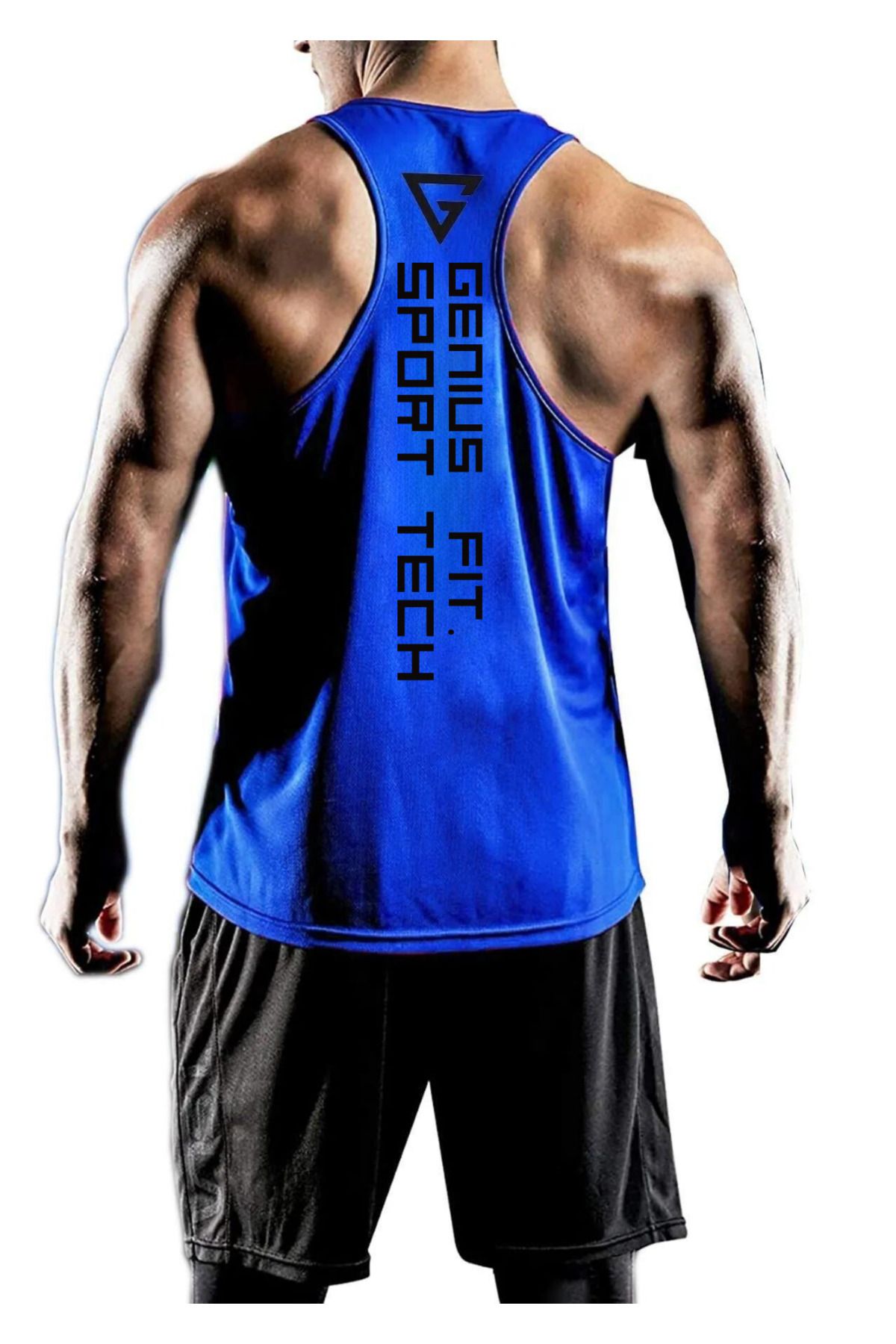 GENIUS STORE Erkek Dry Fit Y-back Gym Fitness Sporcu Atleti Genıus-fıt
