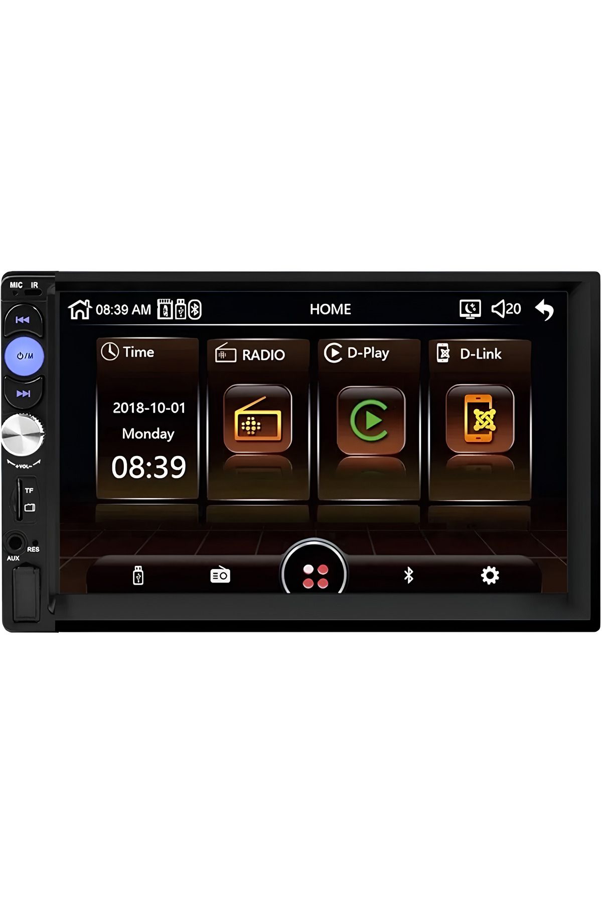 Sunask Navigold 7 Inç Dauble Araba Teybi Tablet Ekran Usb Bluetooth Aux Sd Kart Park Kamera Amfi Çıkışı