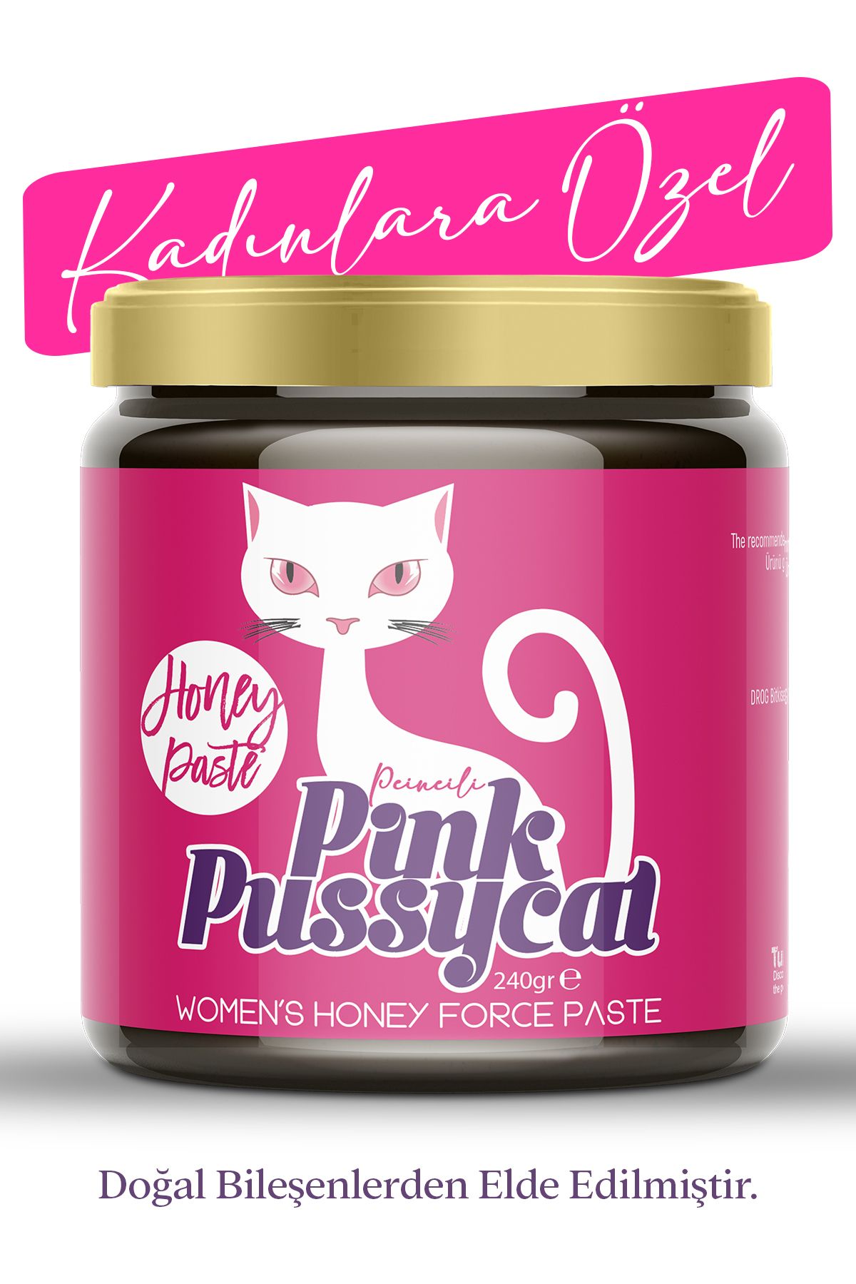 PEINEILI Pink Pussycat Kadınlara Özel Ginsengli Atom Güç Kuvvet Macun 240gr Pcat6