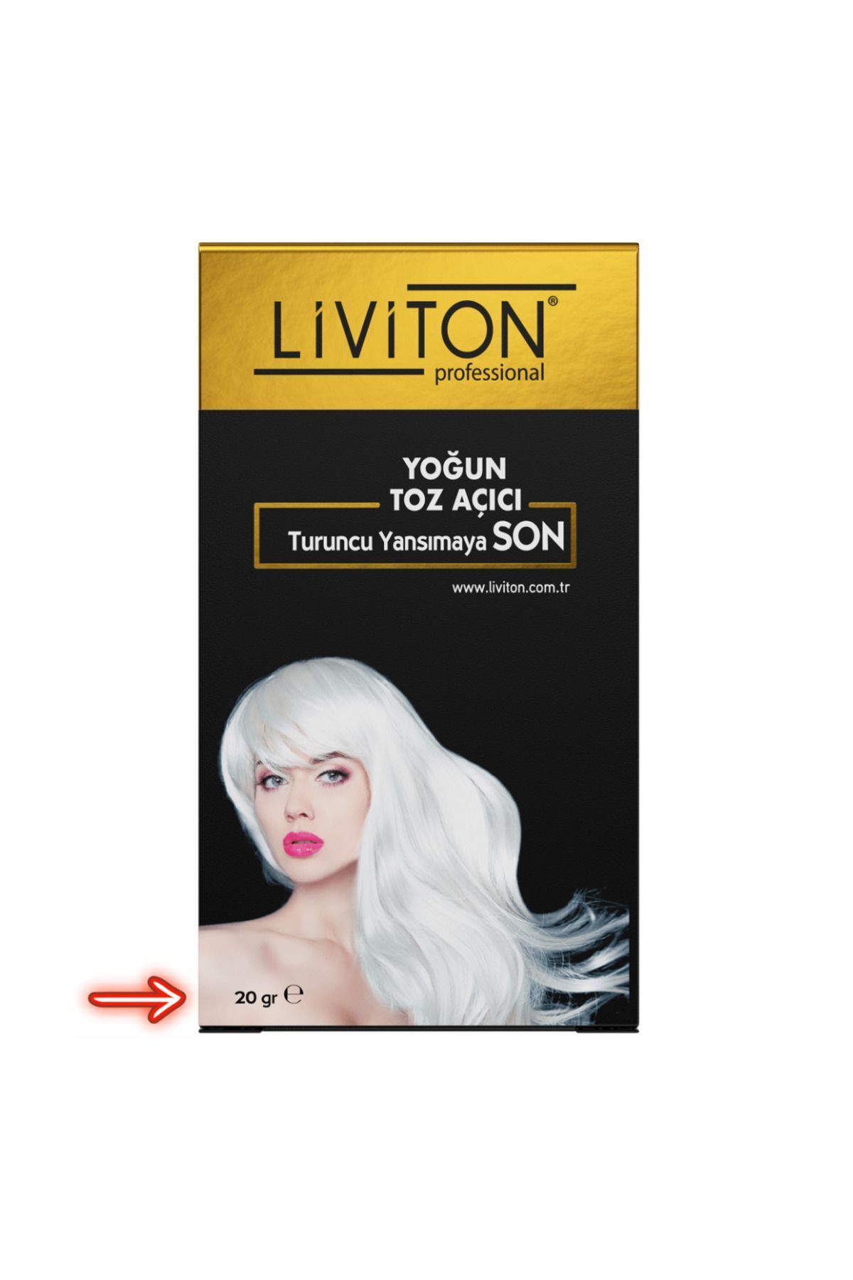 Liviton Professional Tek Kullanımlık Yoğun Toz Açıcı Set 20 Gr Toz Açıcı + 50 Ml Oksidan