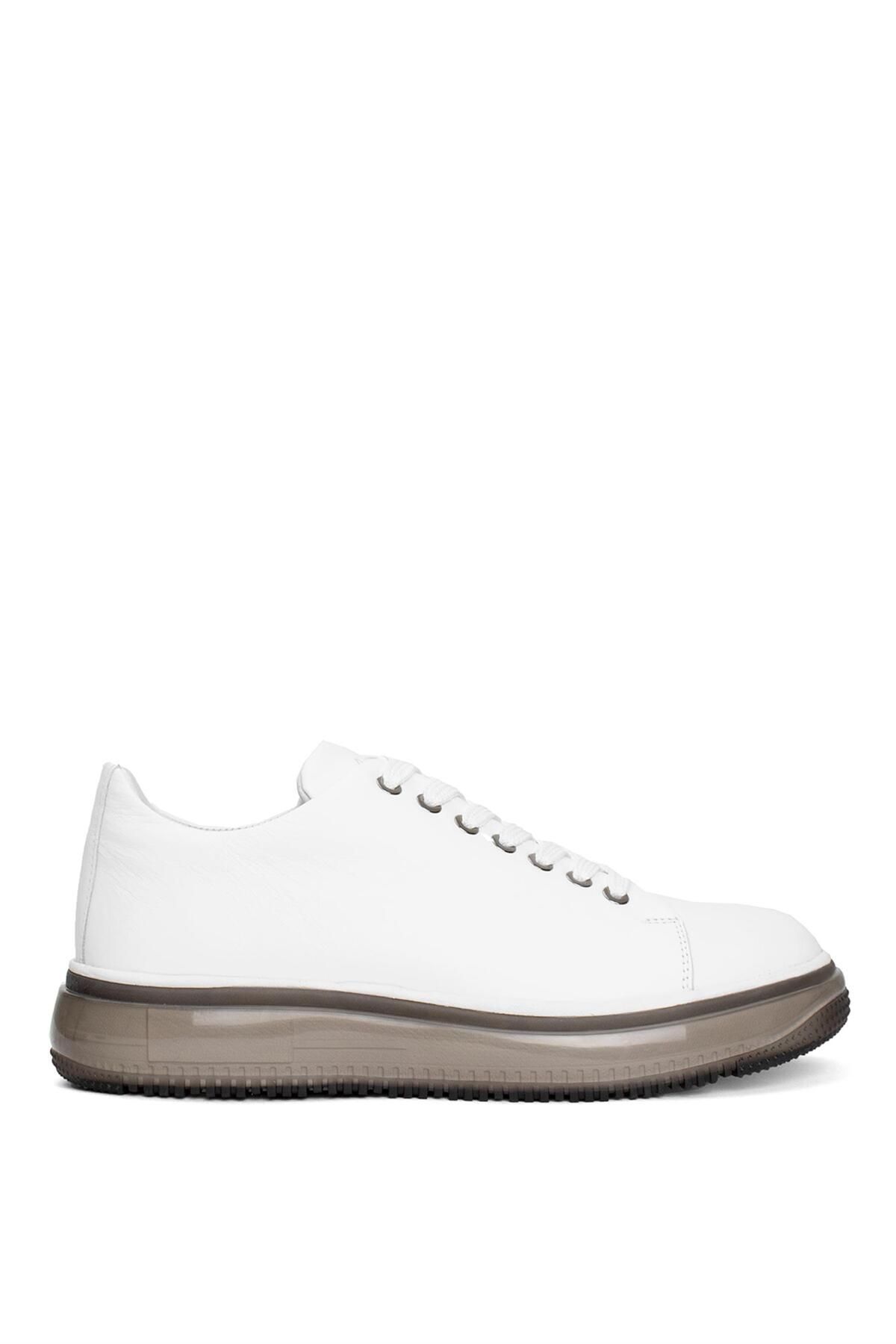 MARCOMEN 19373 Erkek Hakiki Deri Casual Ayakkabı Beyaz