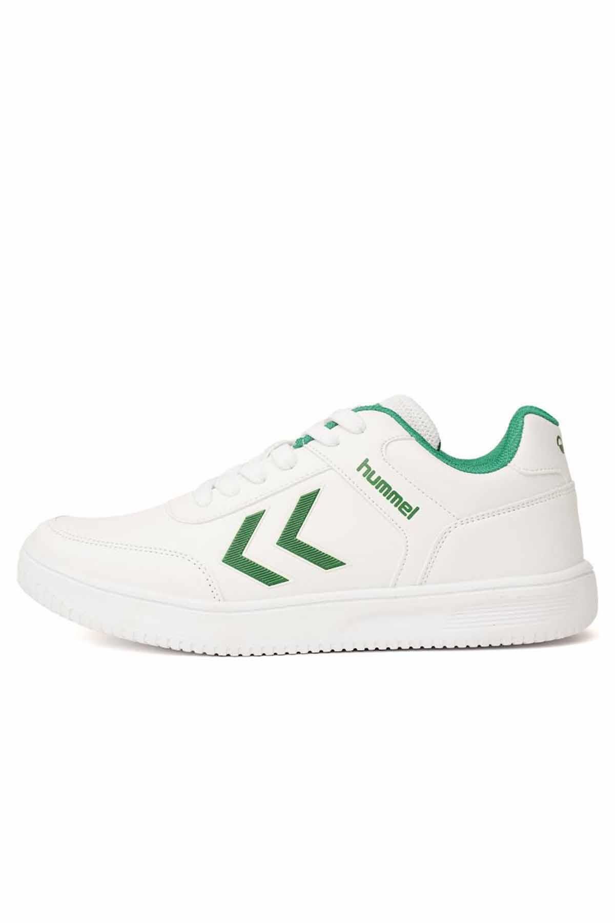hummel Unisex Beyaz-Yeşil  Spor Ayakkabı ACCESS PU Unisex Sneaker Ayakkabı 900325-9208-1WHITE