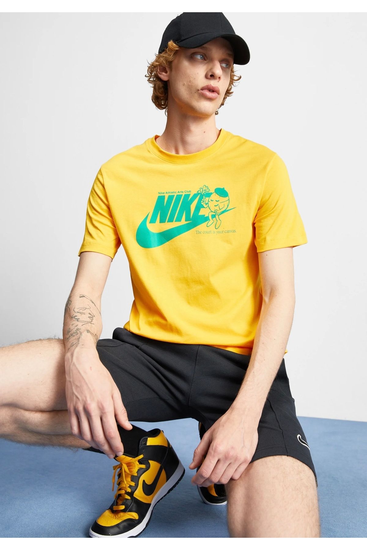Nike Sportswear Erkek Siyah Günlük Stil T-Shirt  NDD SPORT