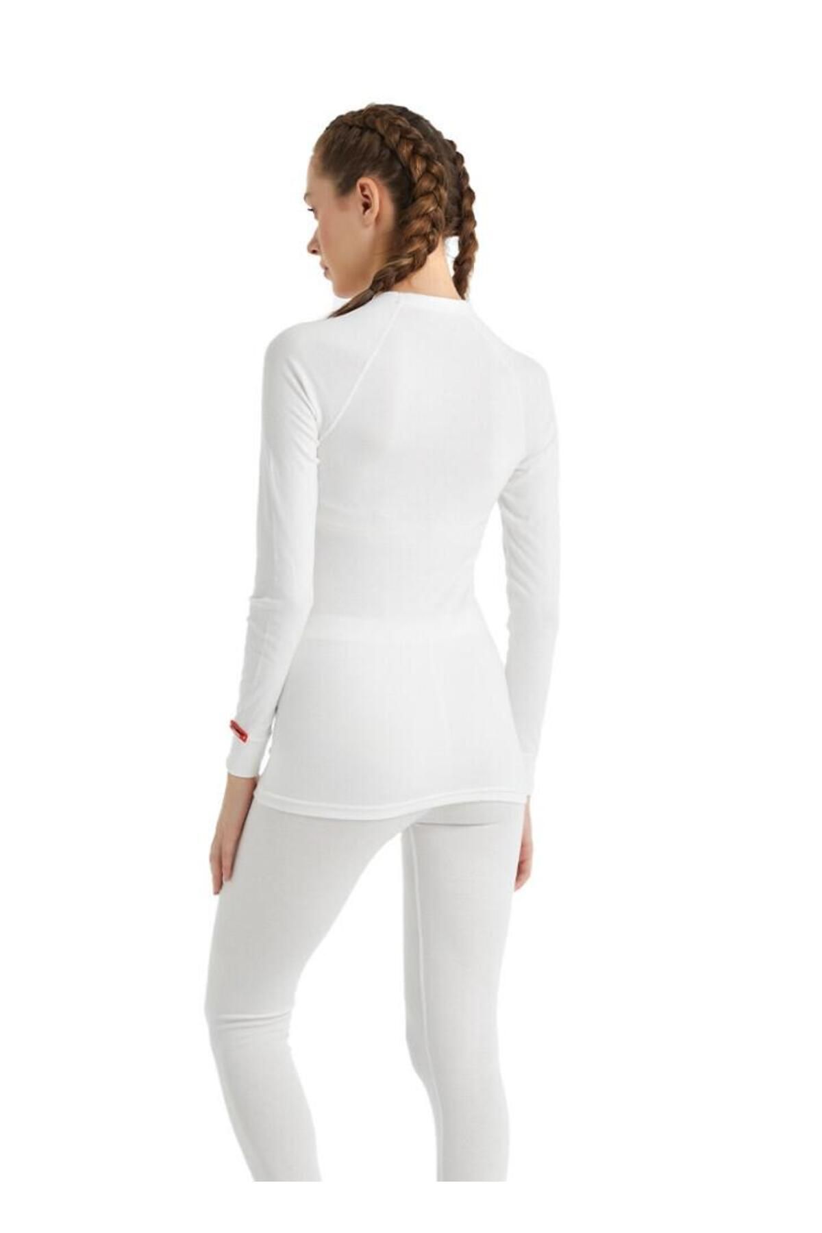 Blackspade 9259 Beyaz Unisex Uzun Kollu Yuvarlak Yaka T-shirt