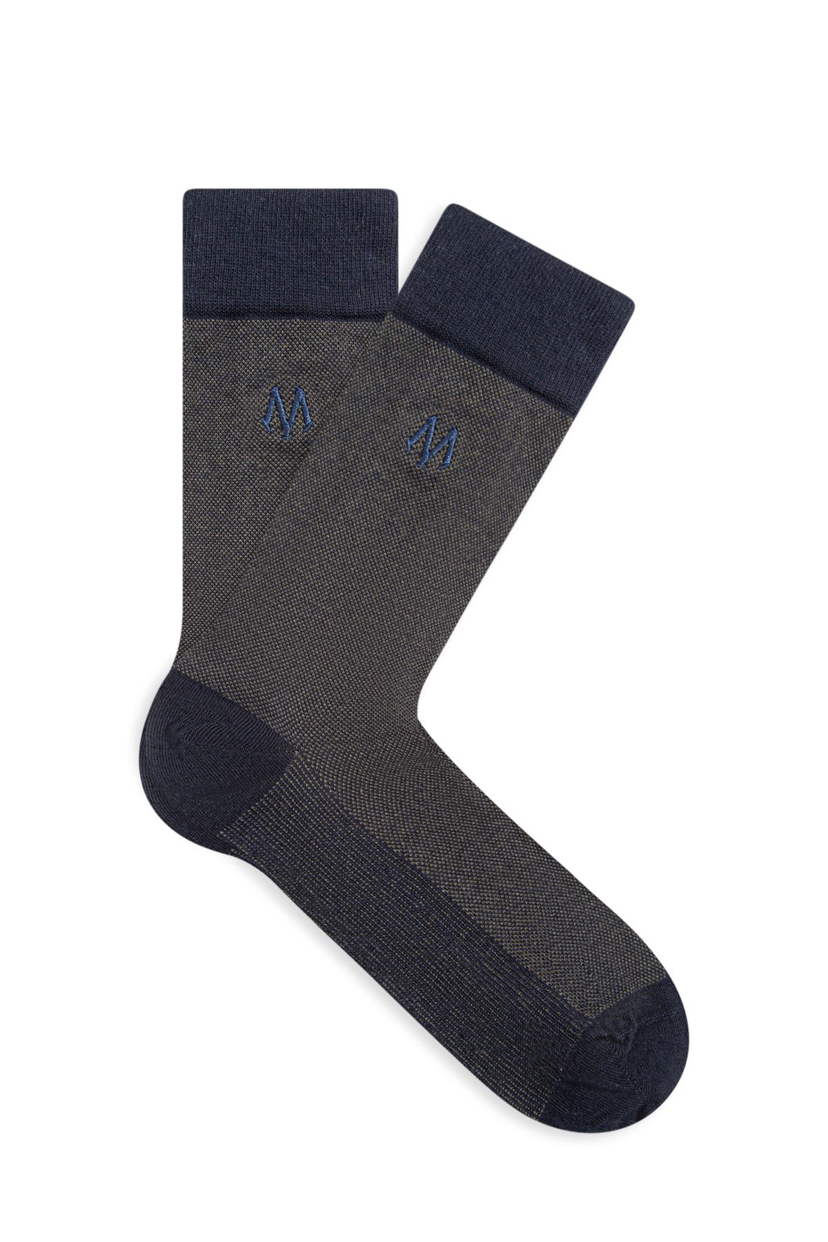 Mavi Baskılı Lacivert Soket Çorap 091760-28725