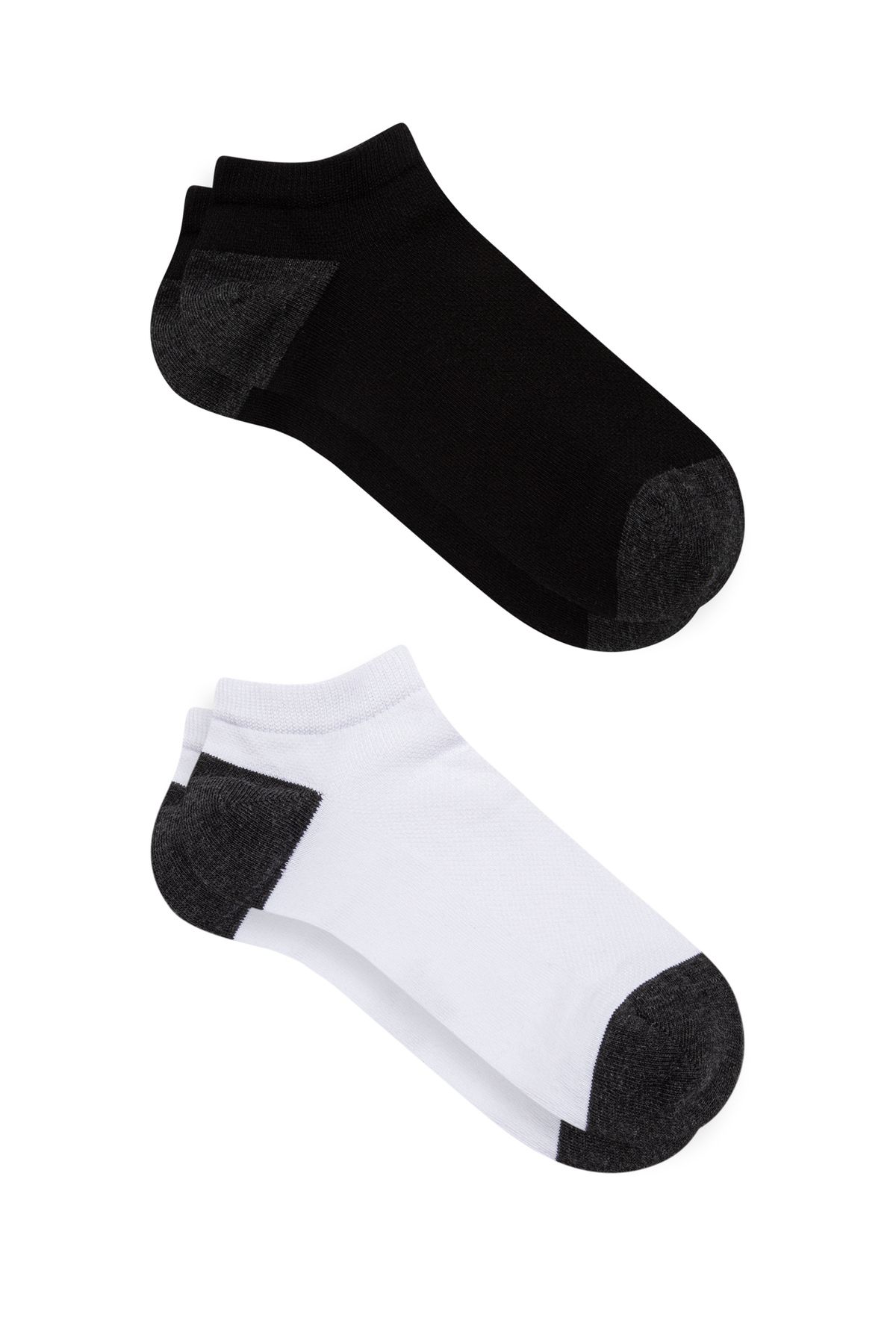 Mavi 2li Siyah Beyaz Patik Çorap 092600-900